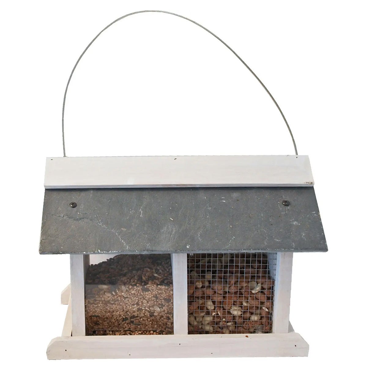 Voederstation wit-leisteen hang 31 cm Voederstation wit-leisteen hang 31 cm