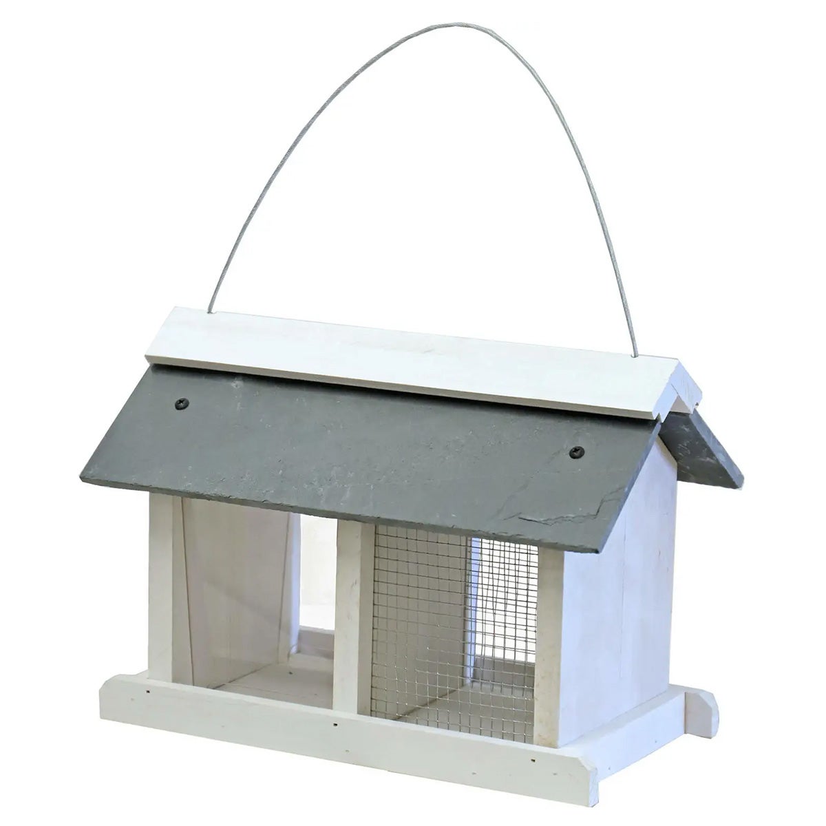 Voederstation wit-leisteen hang 31 cm Voederstation wit-leisteen hang 31 cm