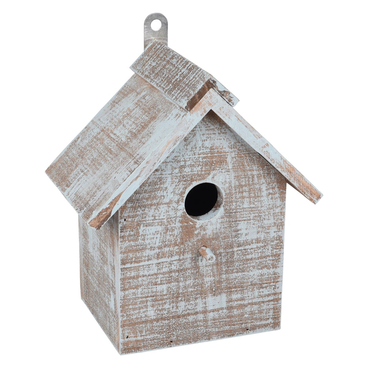 Nestkast gradijs hout blauw-bruin Nestkast gradijs hout blauw-bruin