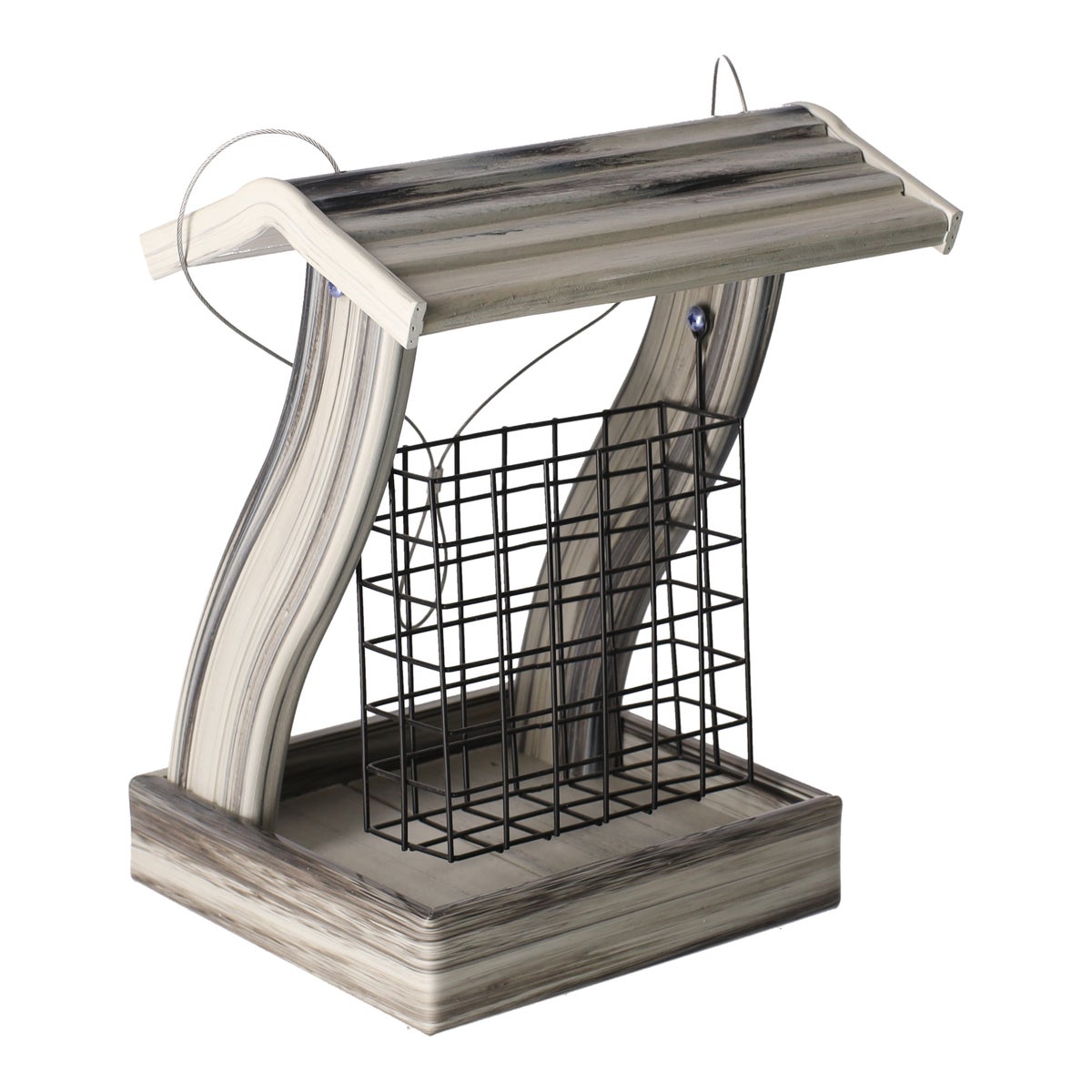 Voederblokh Darcy wit/grijs 21x18,5x26,5cm Voederblokh Darcy wit/grijs 21x18,5x26,5cm