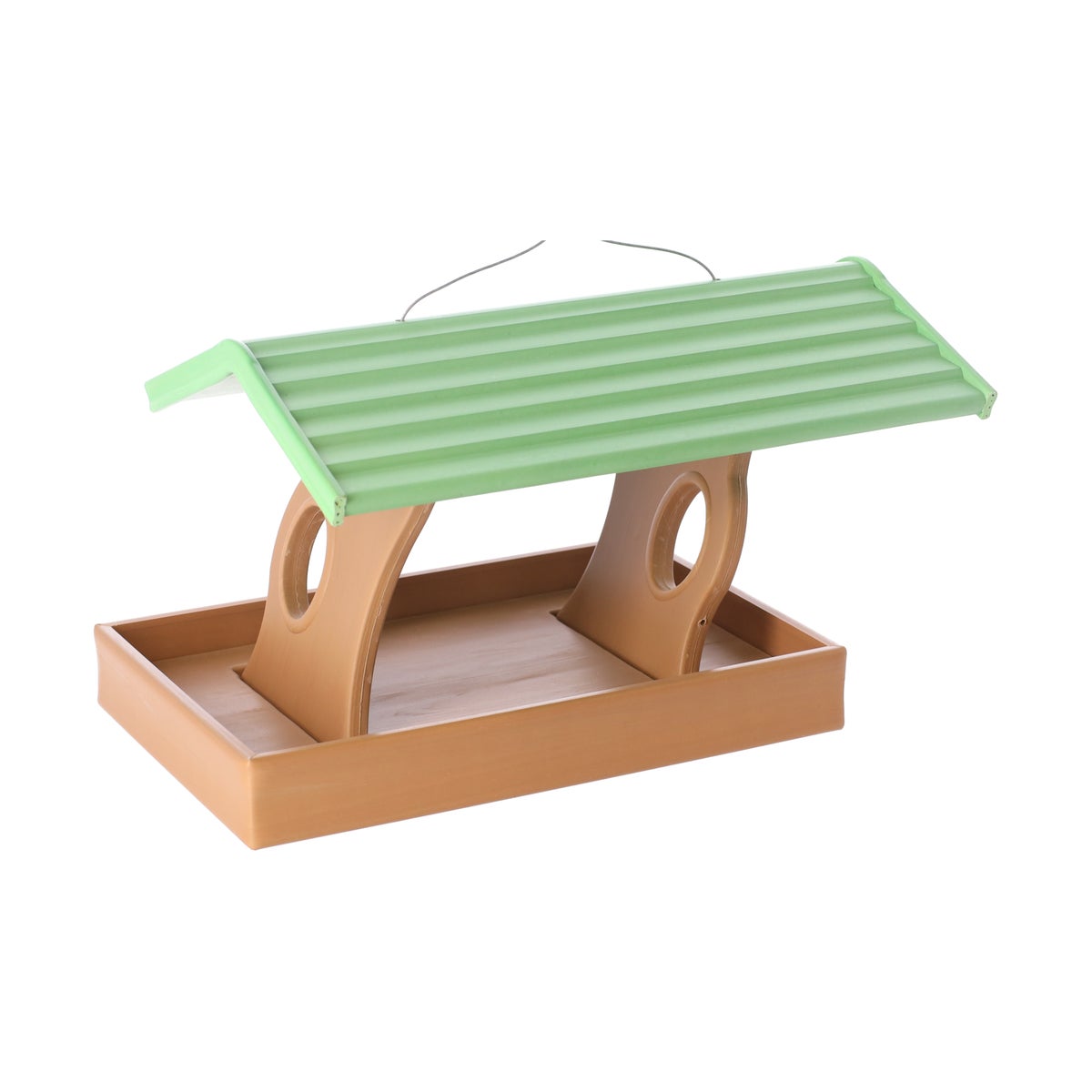 Voederhuis Grieny bruin/groen 32x20,5x19,5cm Voederhuis Grieny bruin/groen 32x20,5x19,5cm