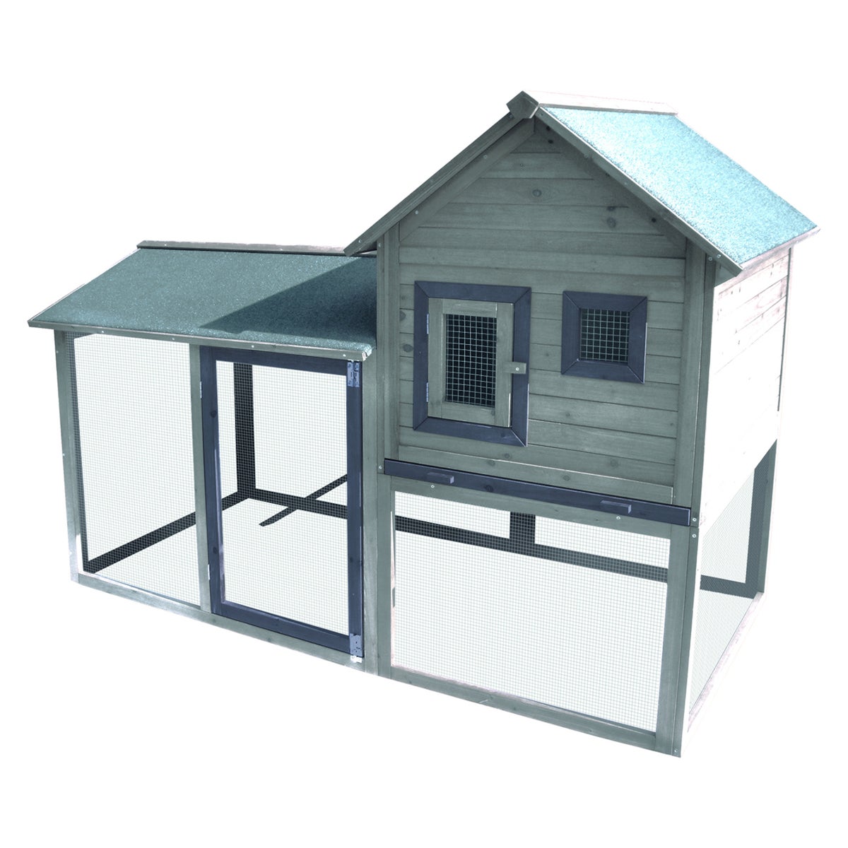 Kippenhok met ren Calimero Cottage 197 x 93 x 143 cm Kippenhok met ren Calimero Cottage 197 x 93 x 143 cm