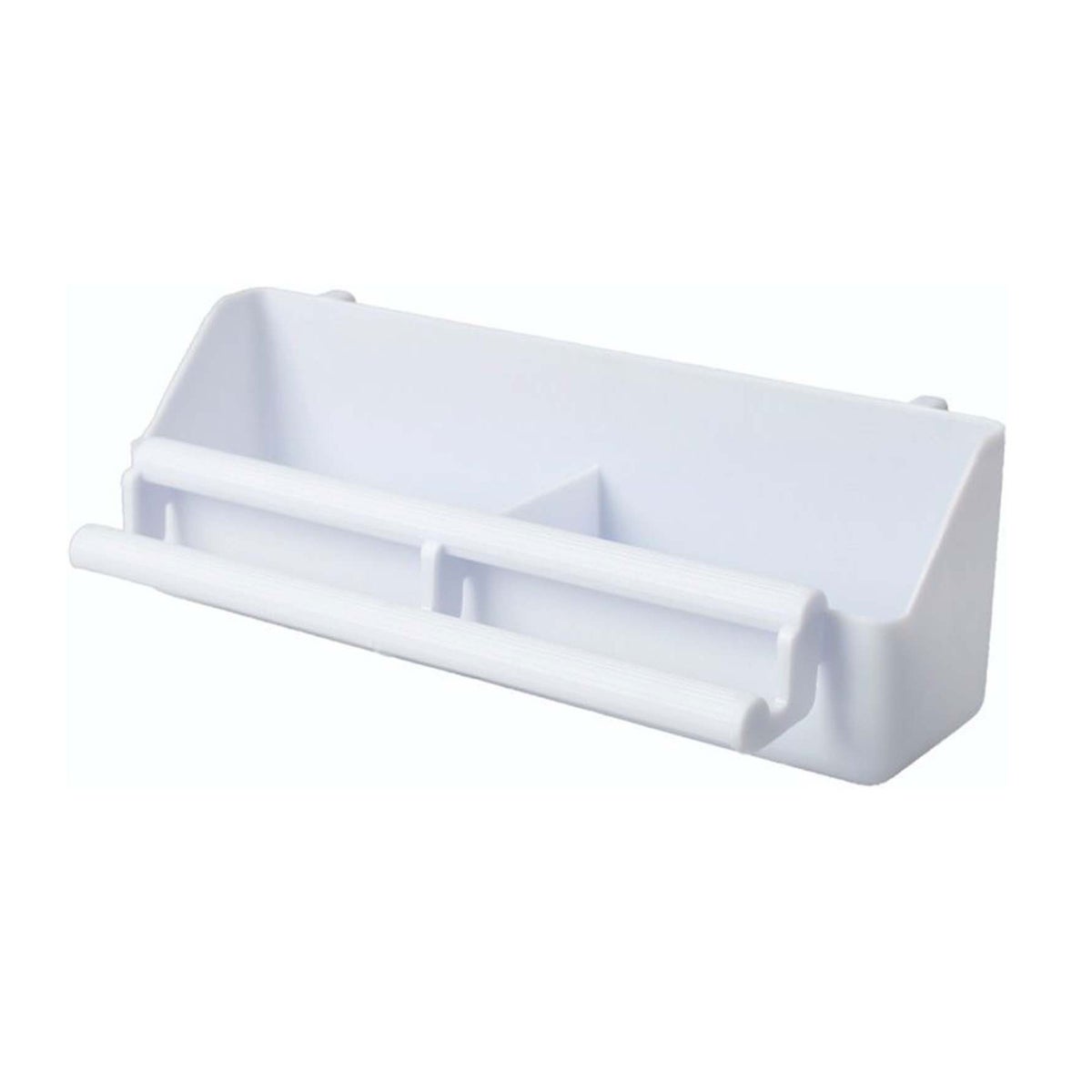 Voliere voerbak plastic 20 cm wit Voliere voerbak plastic 20 cm wit