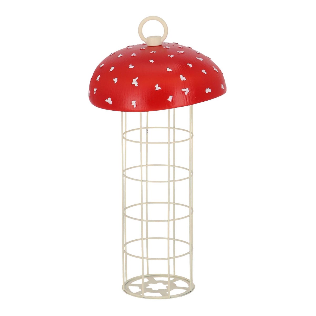 Houder mezenbol paddenstoel 13x24cm Houder mezenbol paddenstoel 13x24cm