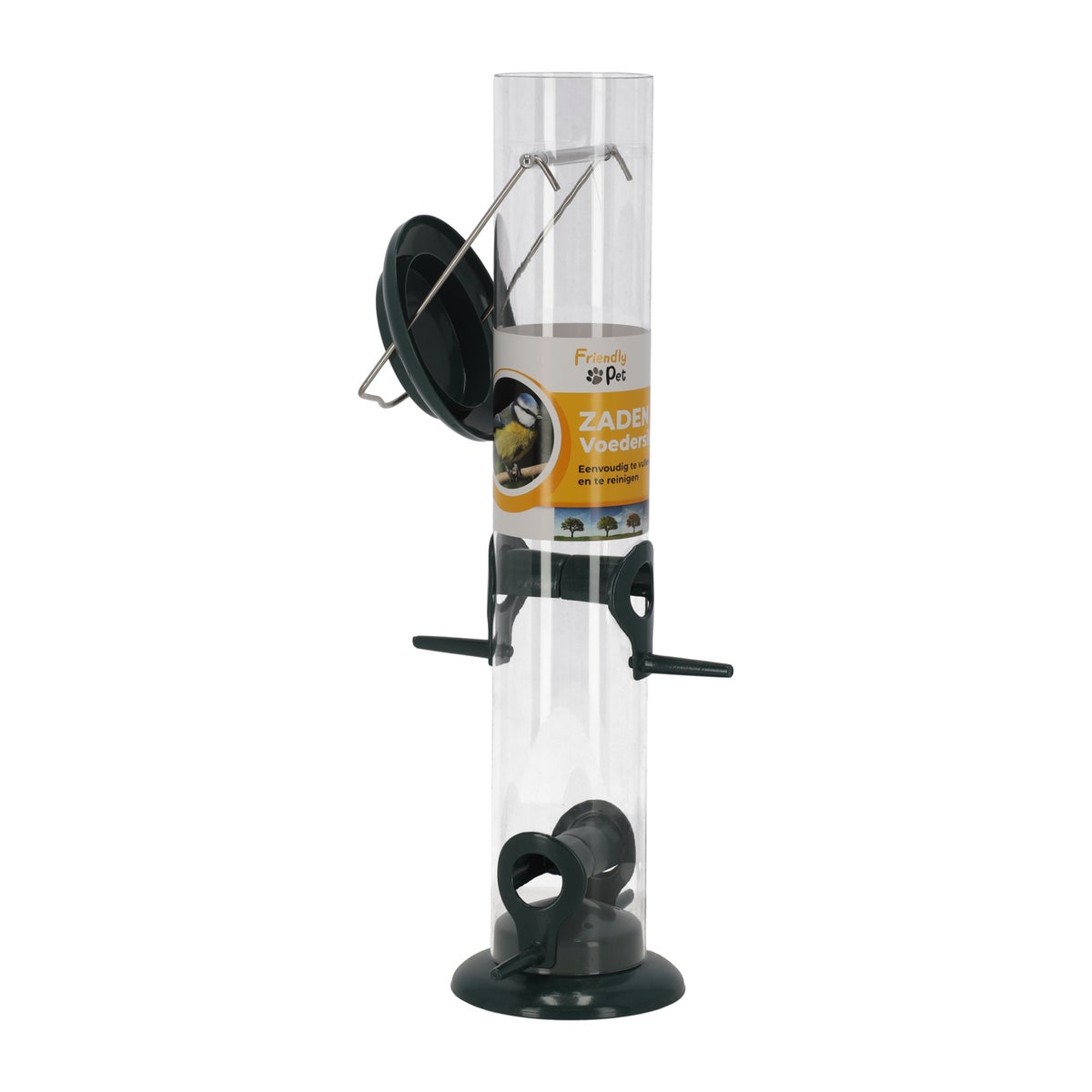Voedersilo zaad metaal 38 cm Voedersilo zaad metaal 38 cm