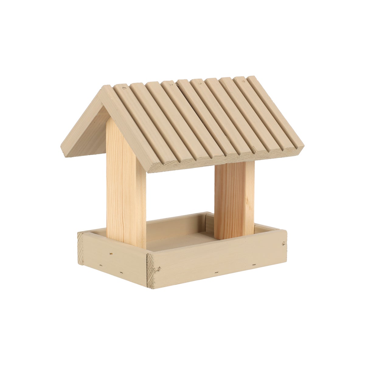 Voederhuis hang 23 x 19 cm naturel/beige Voederhuis hang 23 x 19 cm naturel/beige