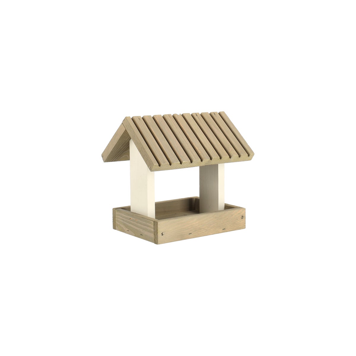 Voederhuis hang 23cm wit/taupe Voederhuis hang 23cm wit/taupe