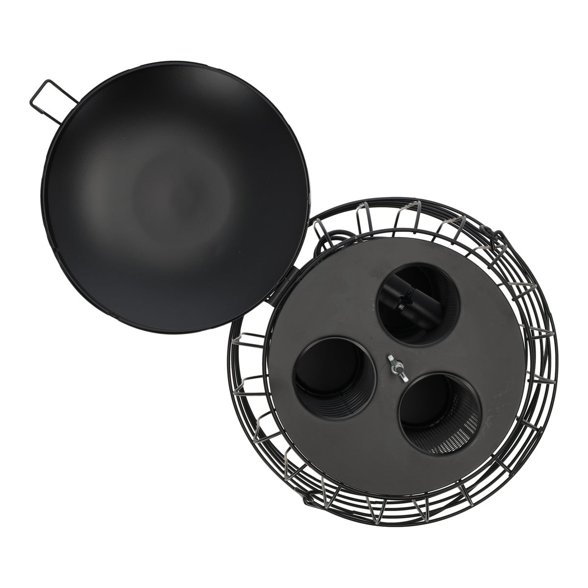 Voedersilo metaal zwart 3-in-1 Voedersilo metaal zwart 3-in-1