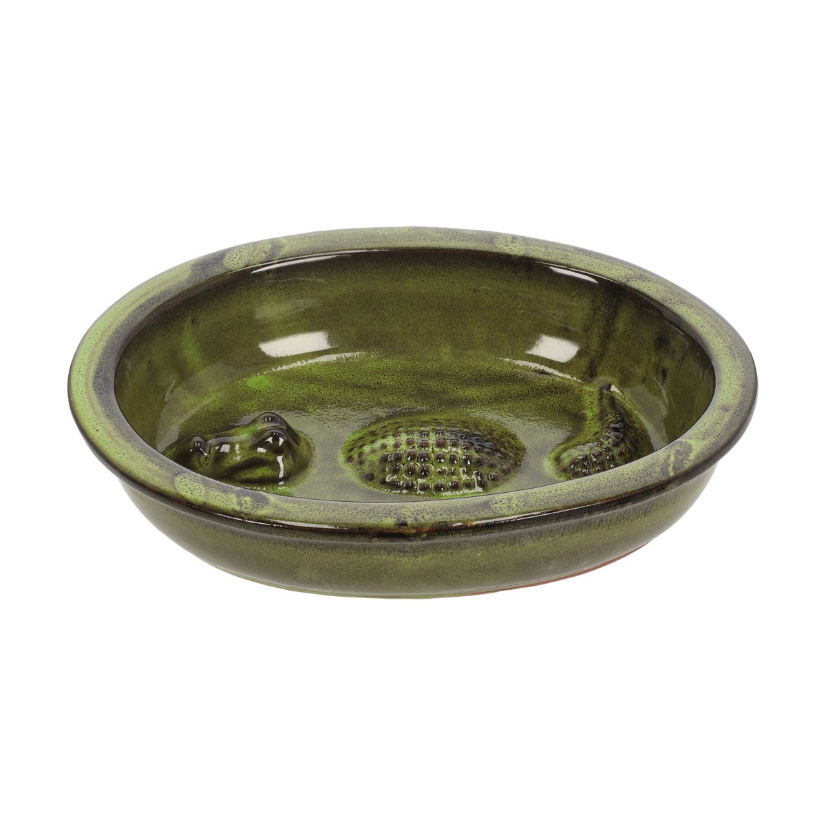 Vogelbad krokodil groen 30 x 23 cm Vogelbad krokodil groen 30 x 23 cm