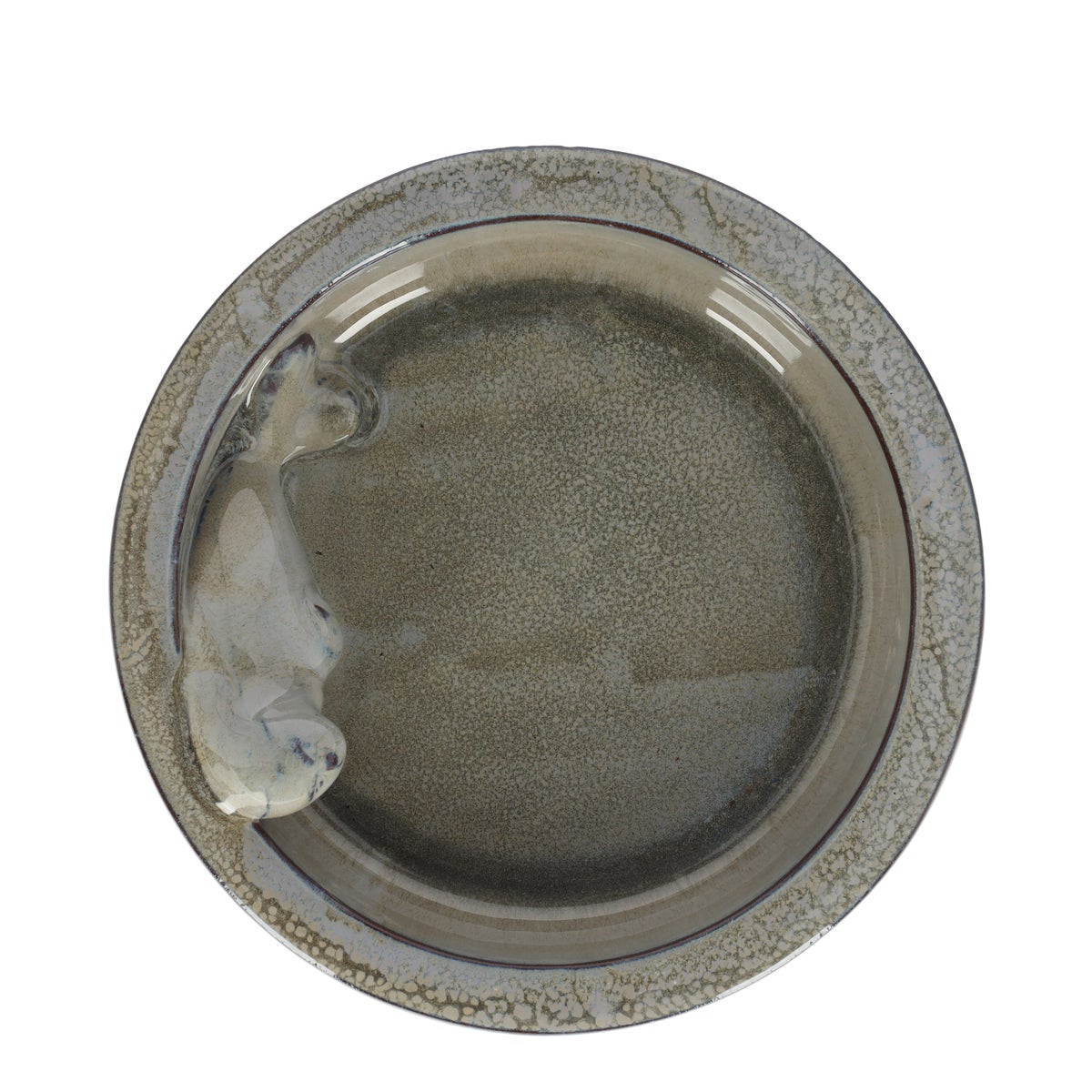 Vogelbad zeehond grijs 27cm Vogelbad zeehond grijs 27cm