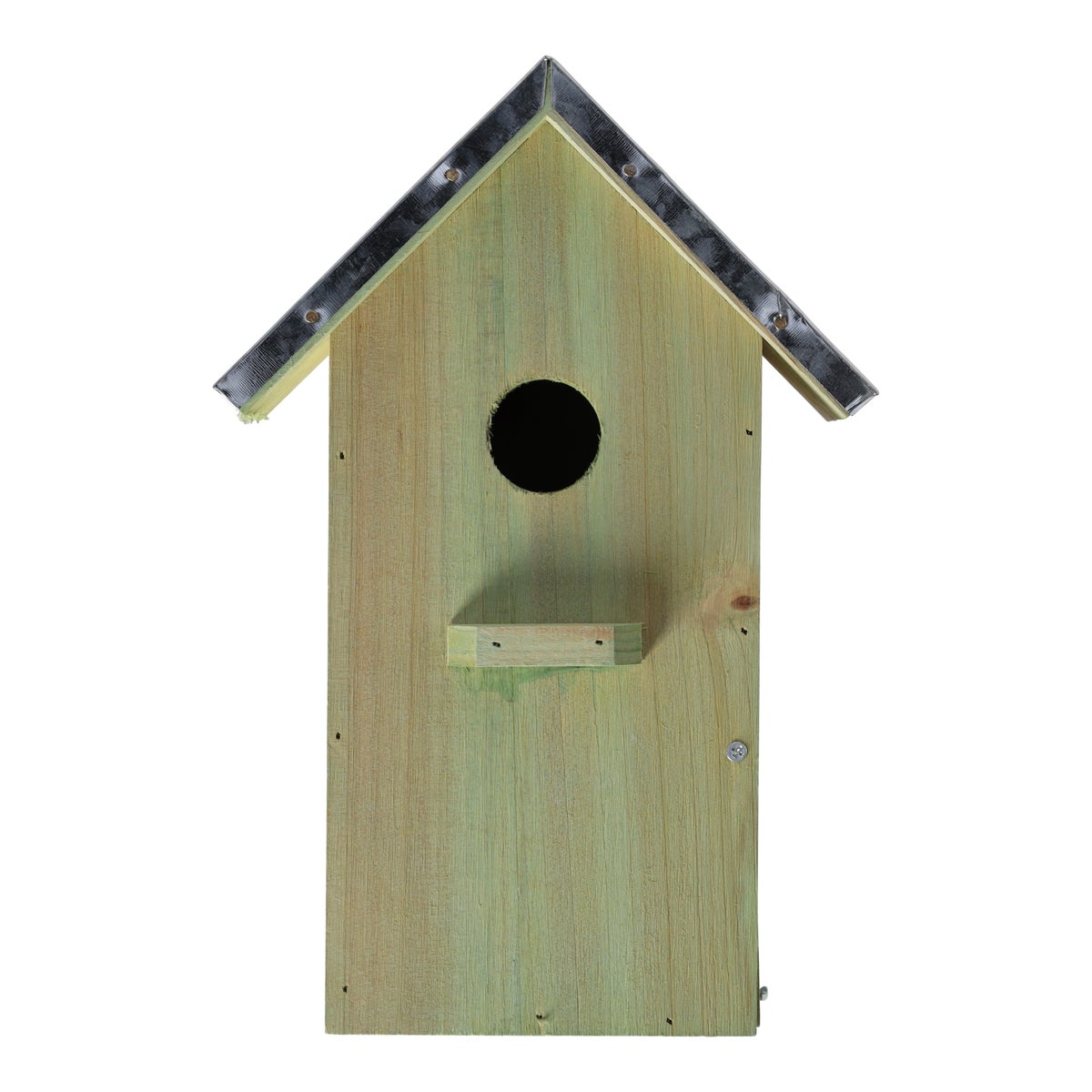 Vogelhuis + zink 18x12x2cm groen Vogelhuis + zink 18x12x2cm groen