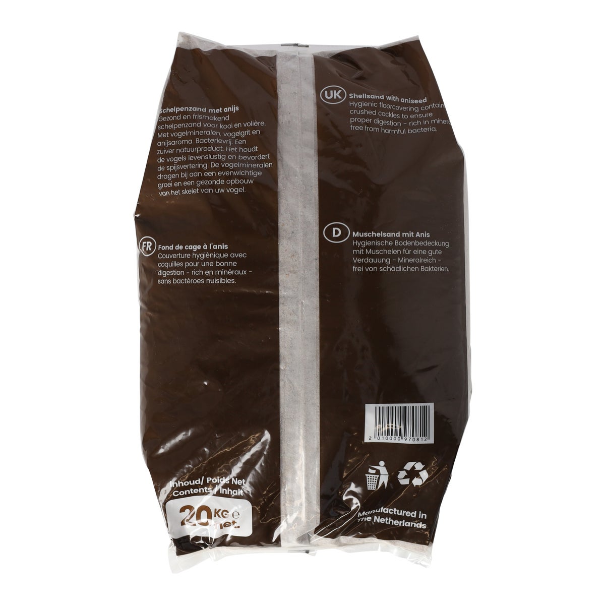 Schelpenzand bruin 20kg Schelpenzand bruin 20kg