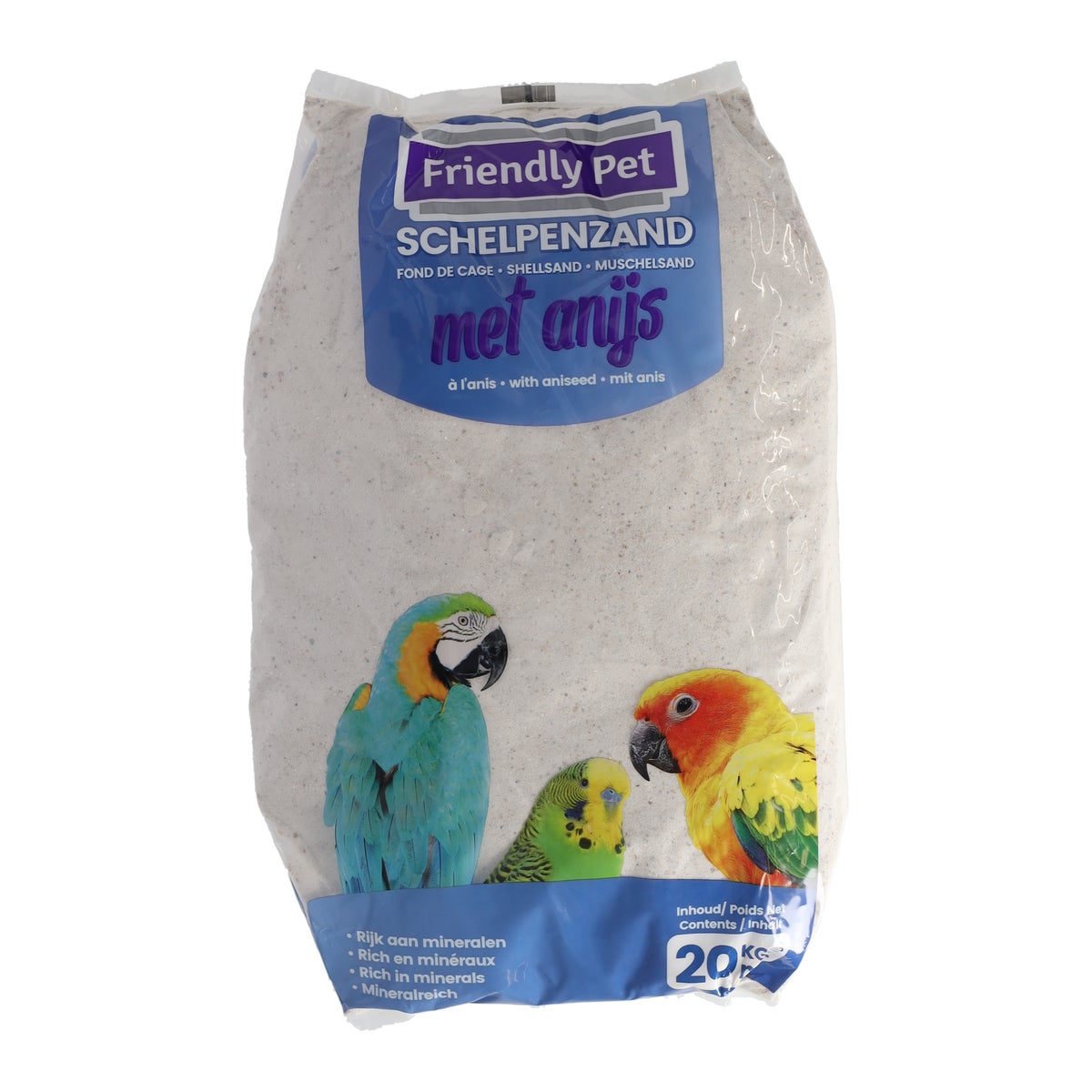 Schelpenzand super wit 20kg Schelpenzand super wit 20kg