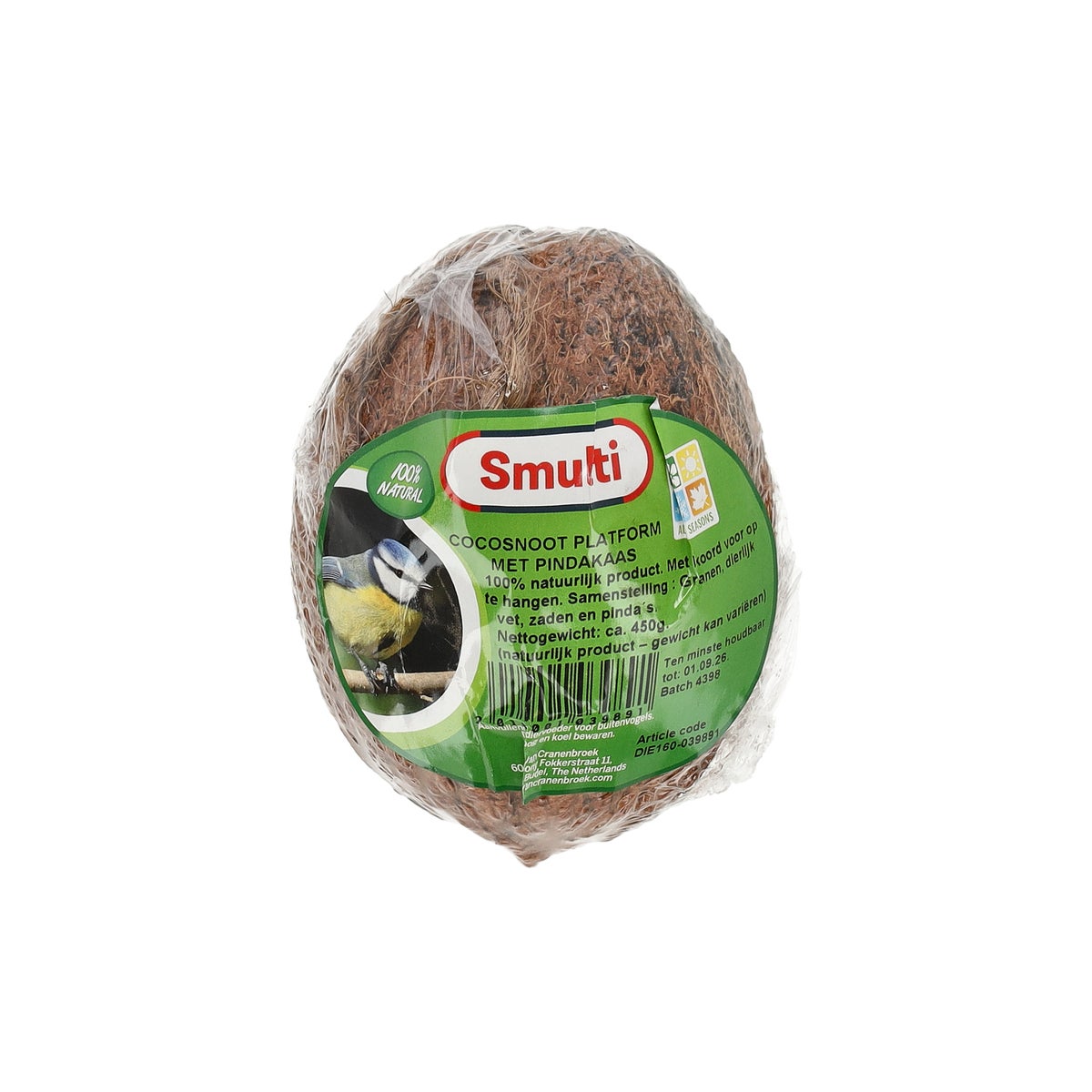 Cocosnoot platform pindakaas Smulti Cocosnoot platform pindakaas Smulti