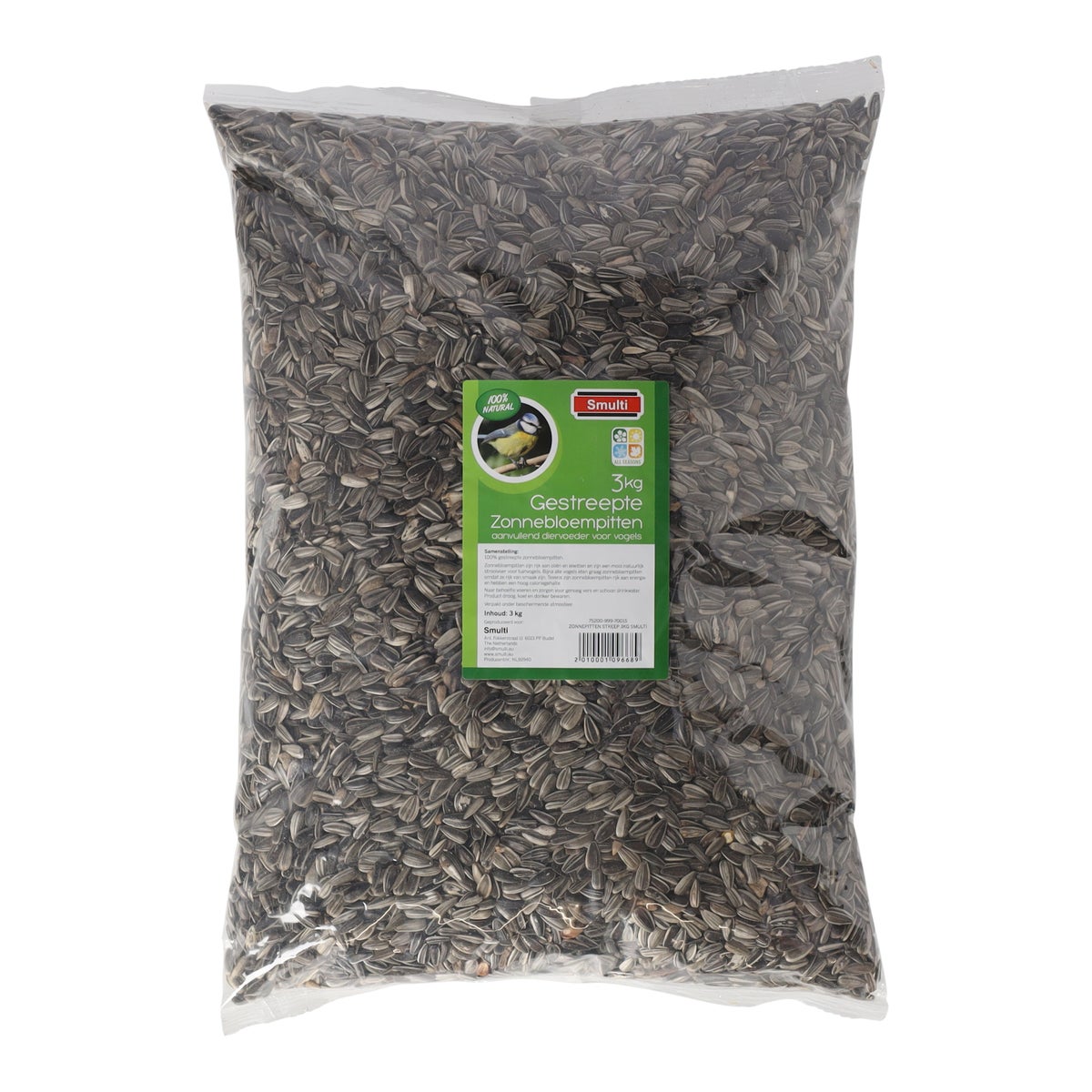 Zonnepitten streep 3kg Smulti Zonnepitten streep 3kg Smulti