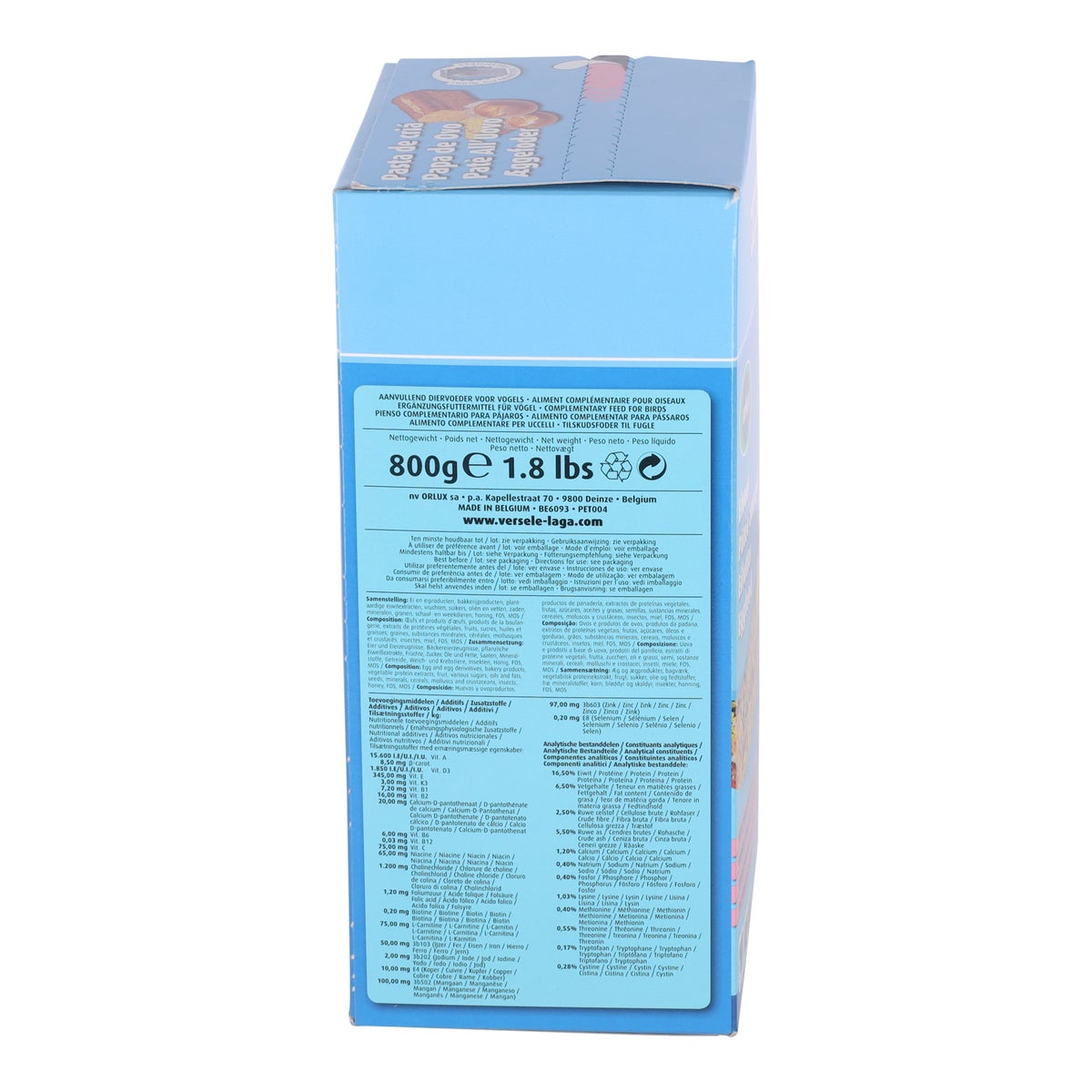 Eivoer voor papegaaien 800gr Orlux Eivoer voor papegaaien 800gr Orlux