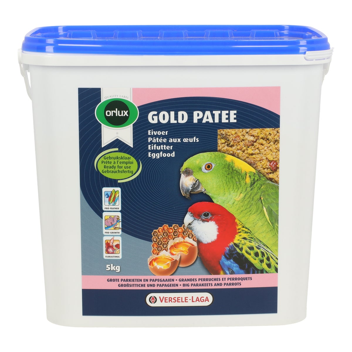 Eivoer gold patee grote parkiet 5 kg Eivoer gold patee grote parkiet 5 kg