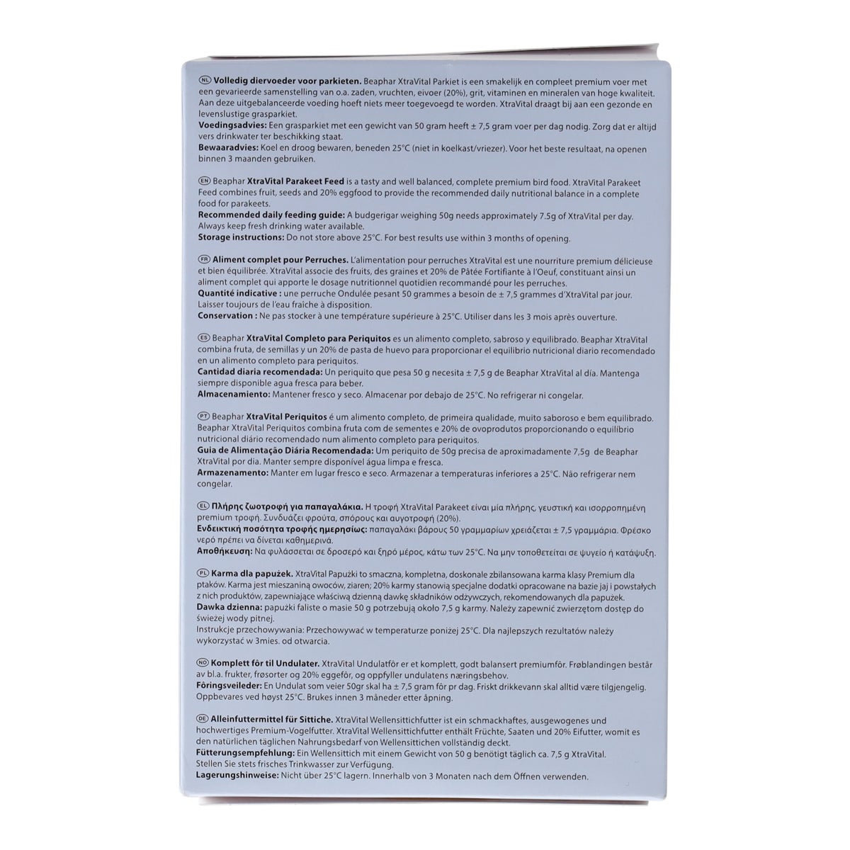 Voer vogel XtraVital kanarie 500 g Voer vogel XtraVital kanarie 500 g