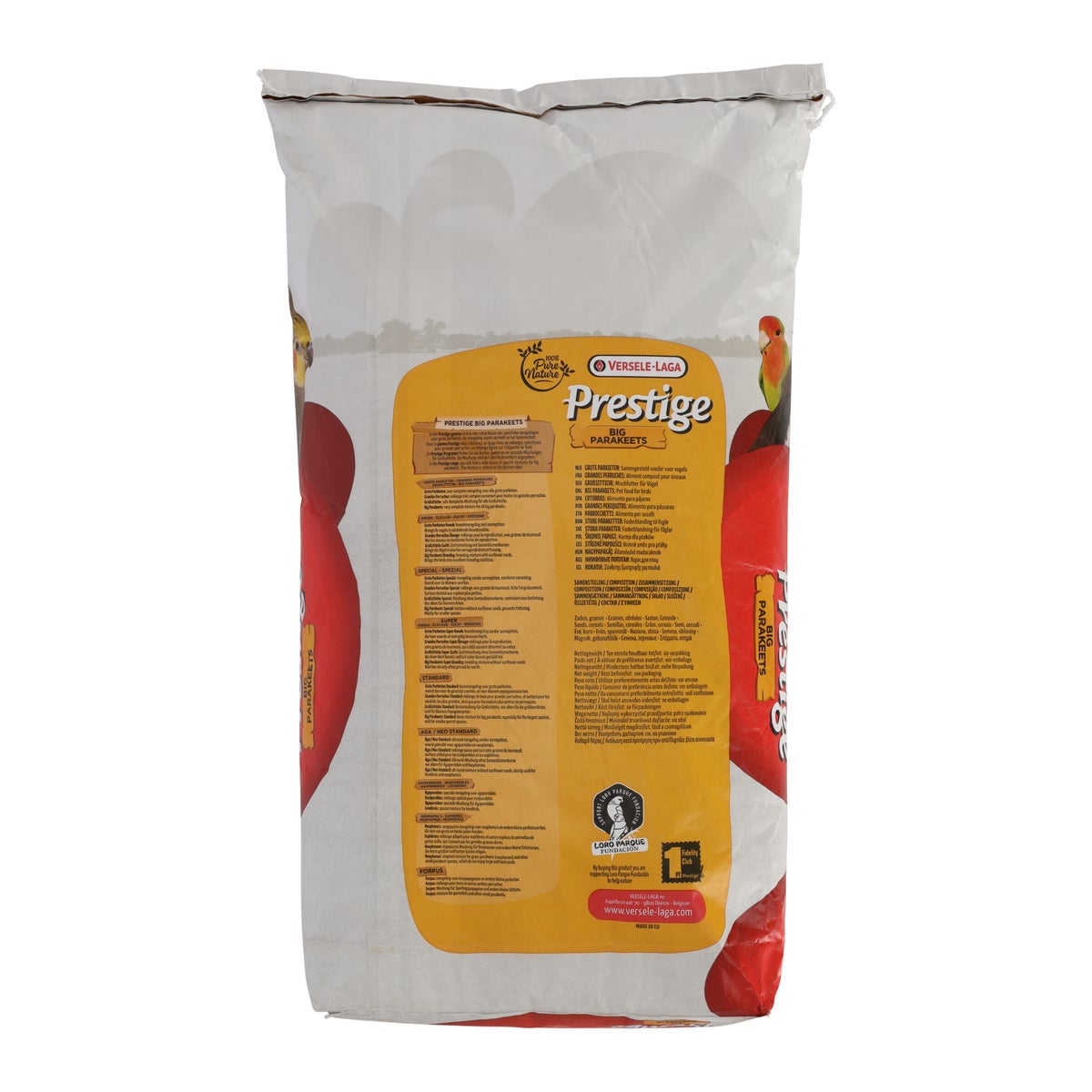 Voer voor grote parkieten 20kg Prestige Voer voor grote parkieten 20kg Prestige