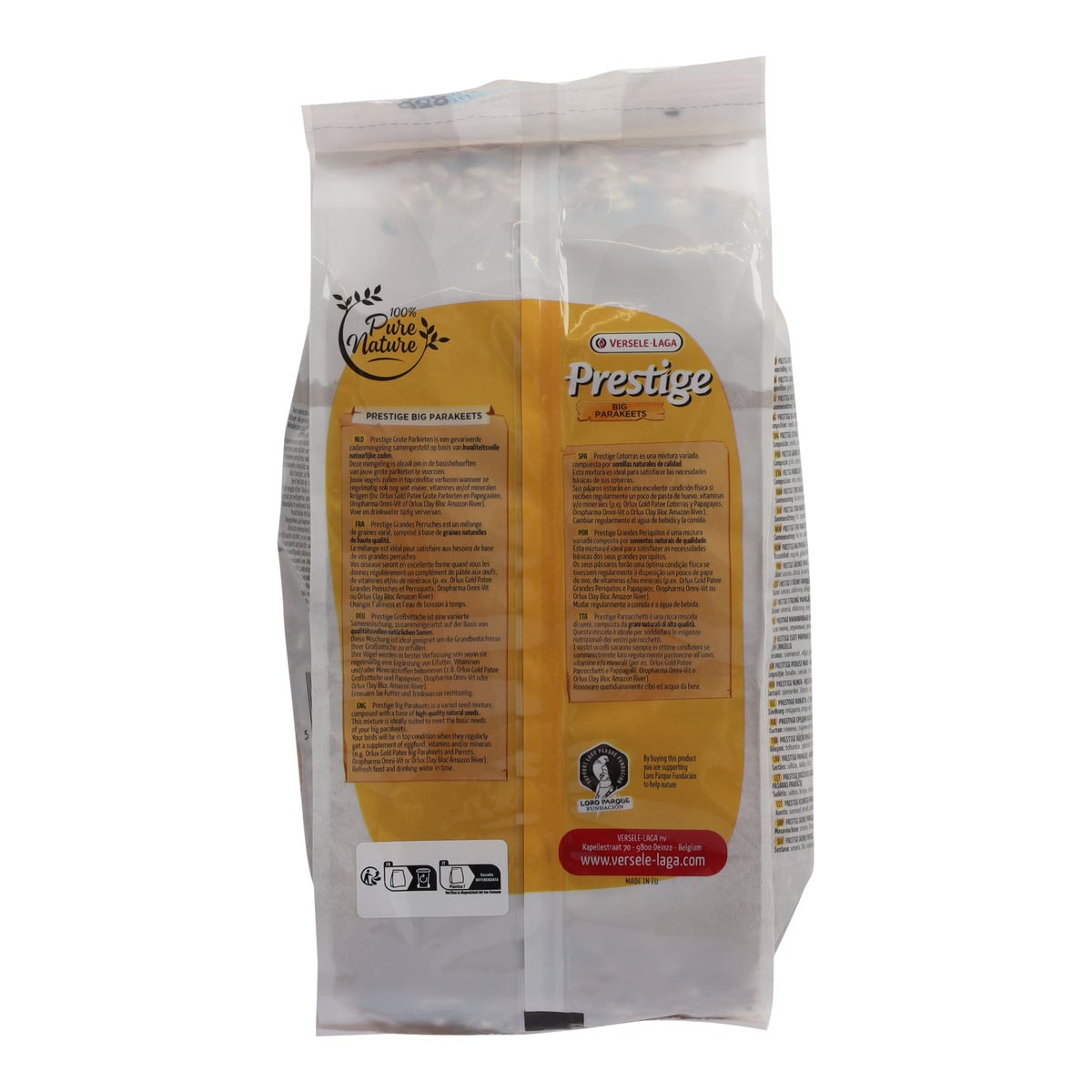 Vogelvoer voor grote parkieten 1kg Prestige Vogelvoer voor grote parkieten 1kg Prestige