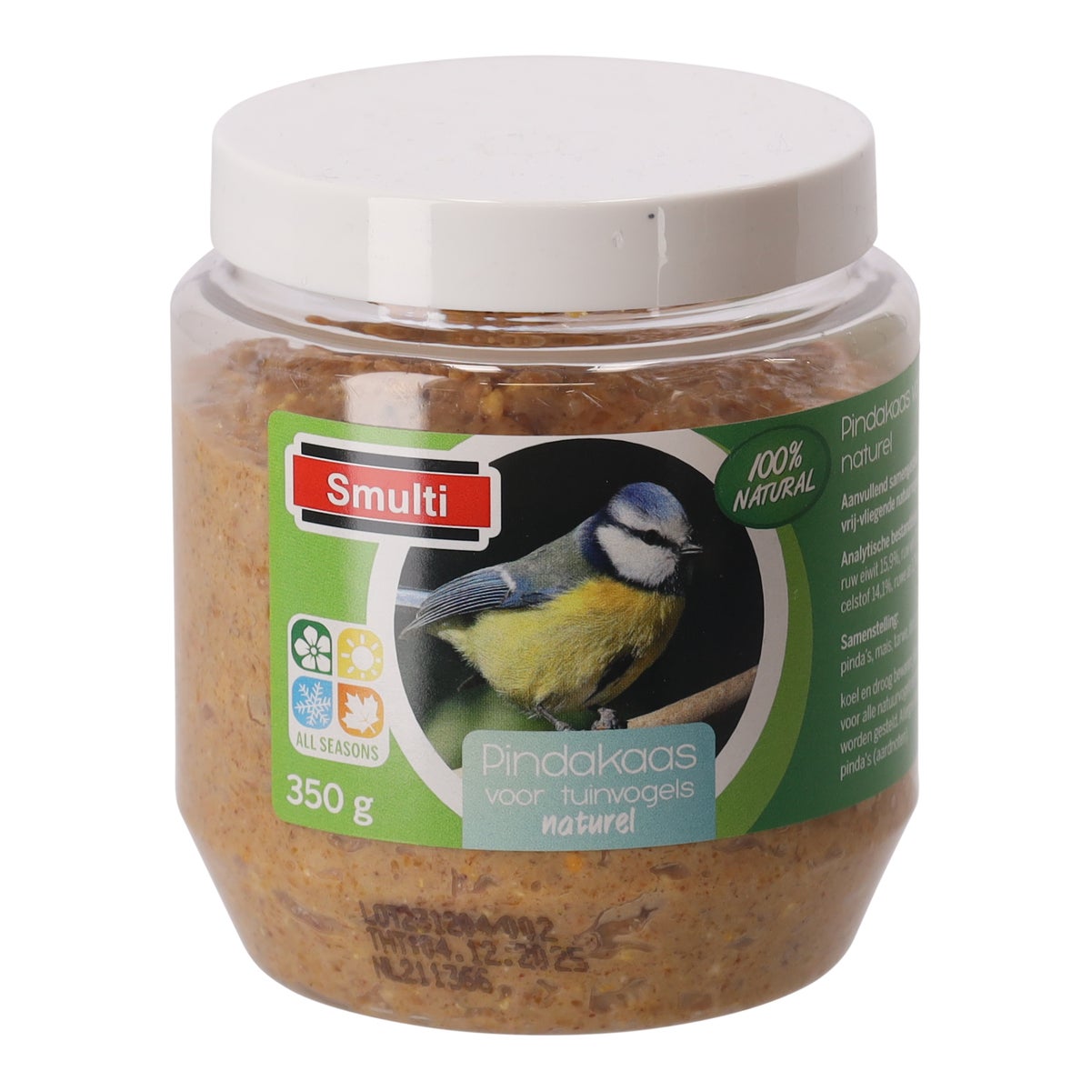 Pindakaas naturel 350 g Smulti Pindakaas naturel 350 g Smulti