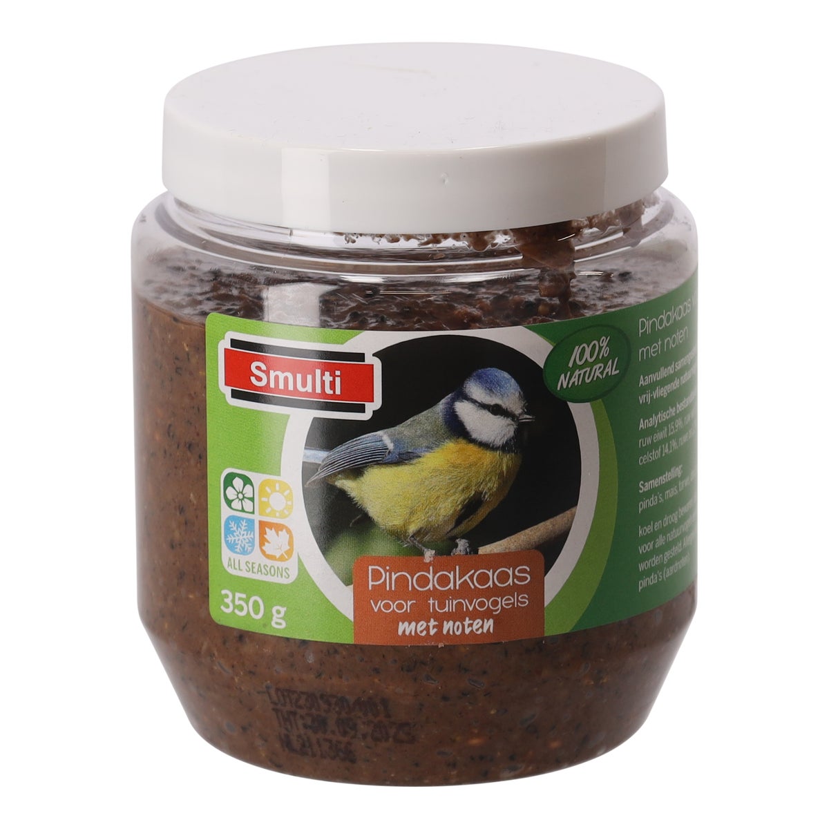 Pindakaas met noten 350 g Smulti Pindakaas met noten 350 g Smulti