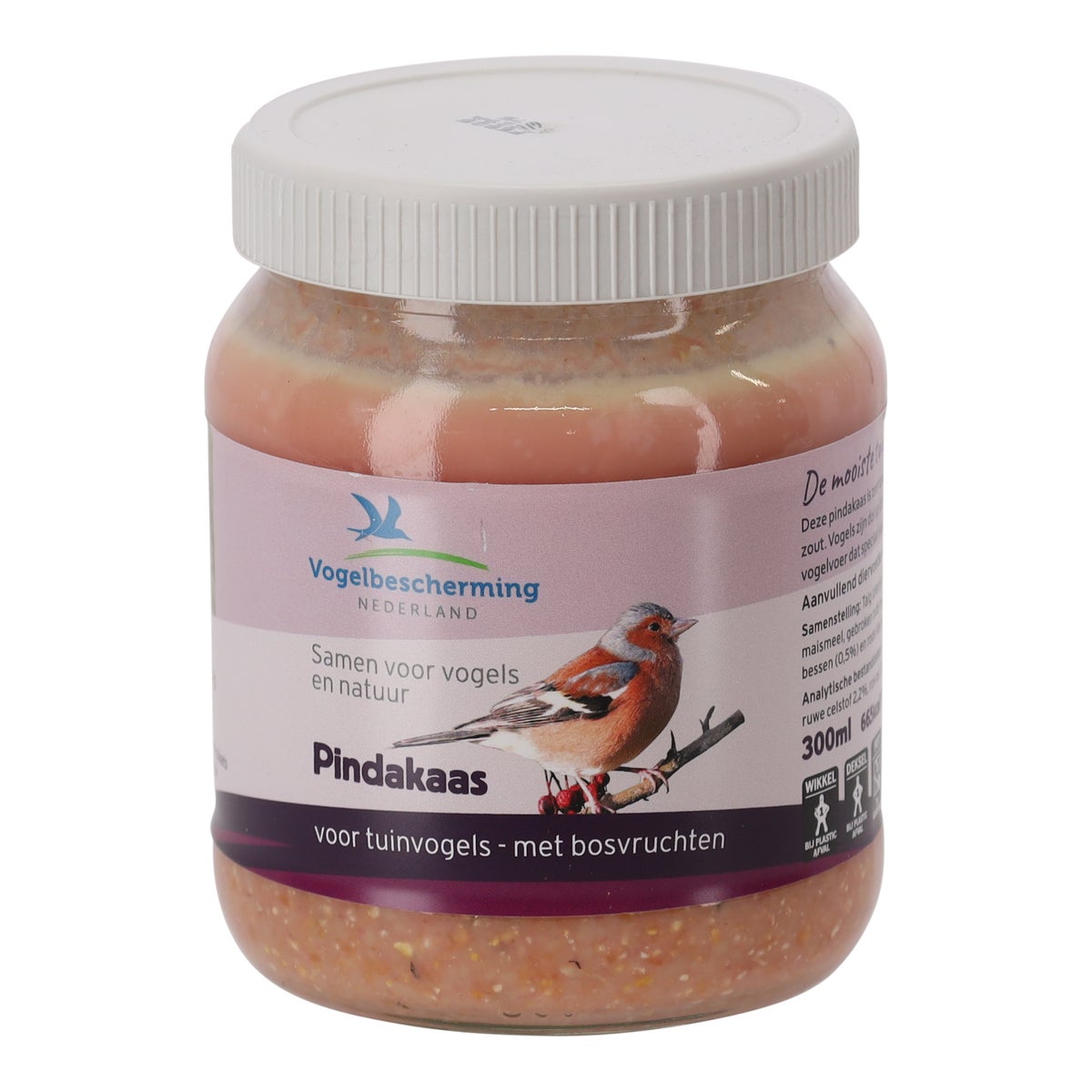 Pindakaas vogel + bosvruchten 330gr Pindakaas vogel + bosvruchten 330gr