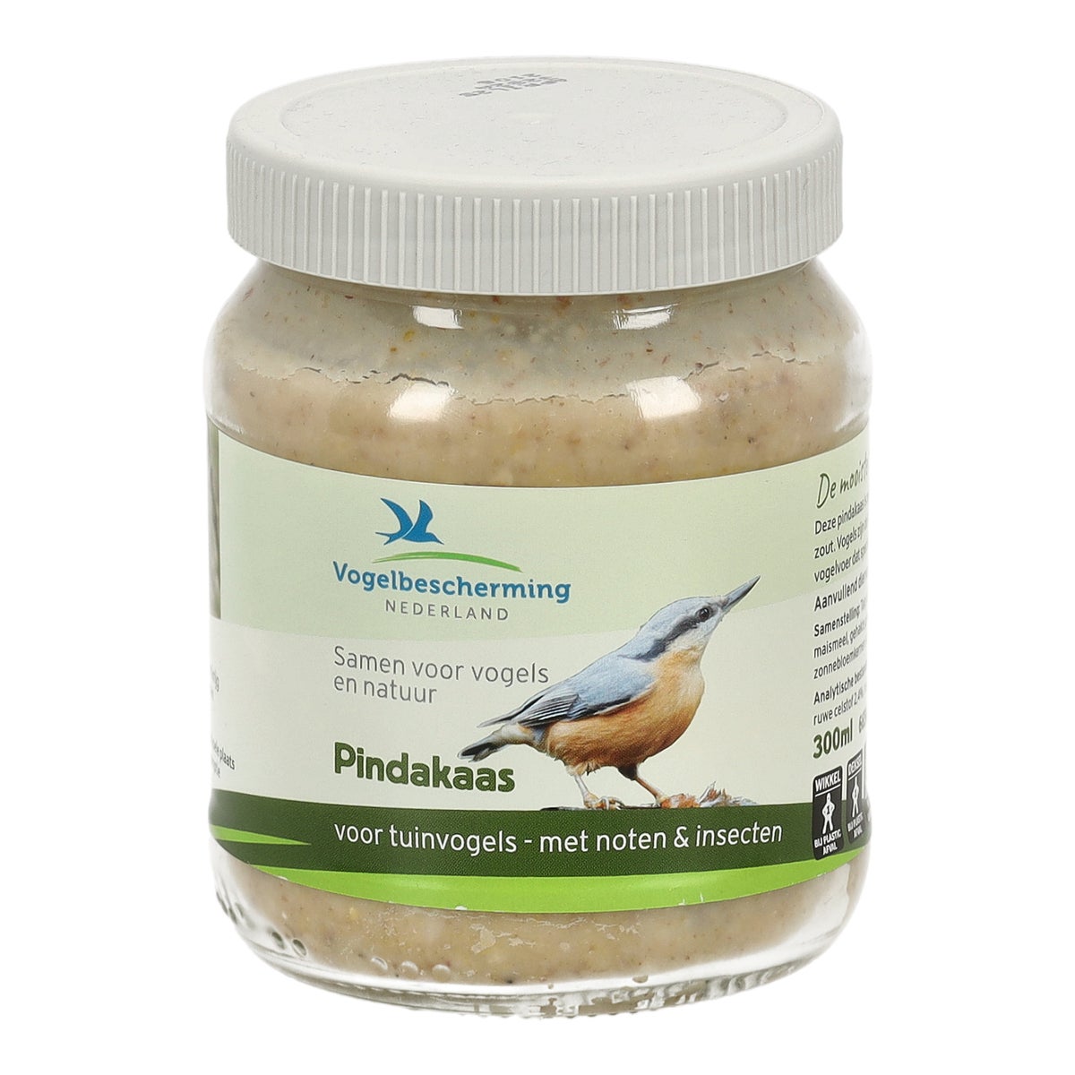 Pindakaas vogel + noten + insect 330gr Pindakaas vogel + noten + insect 330gr