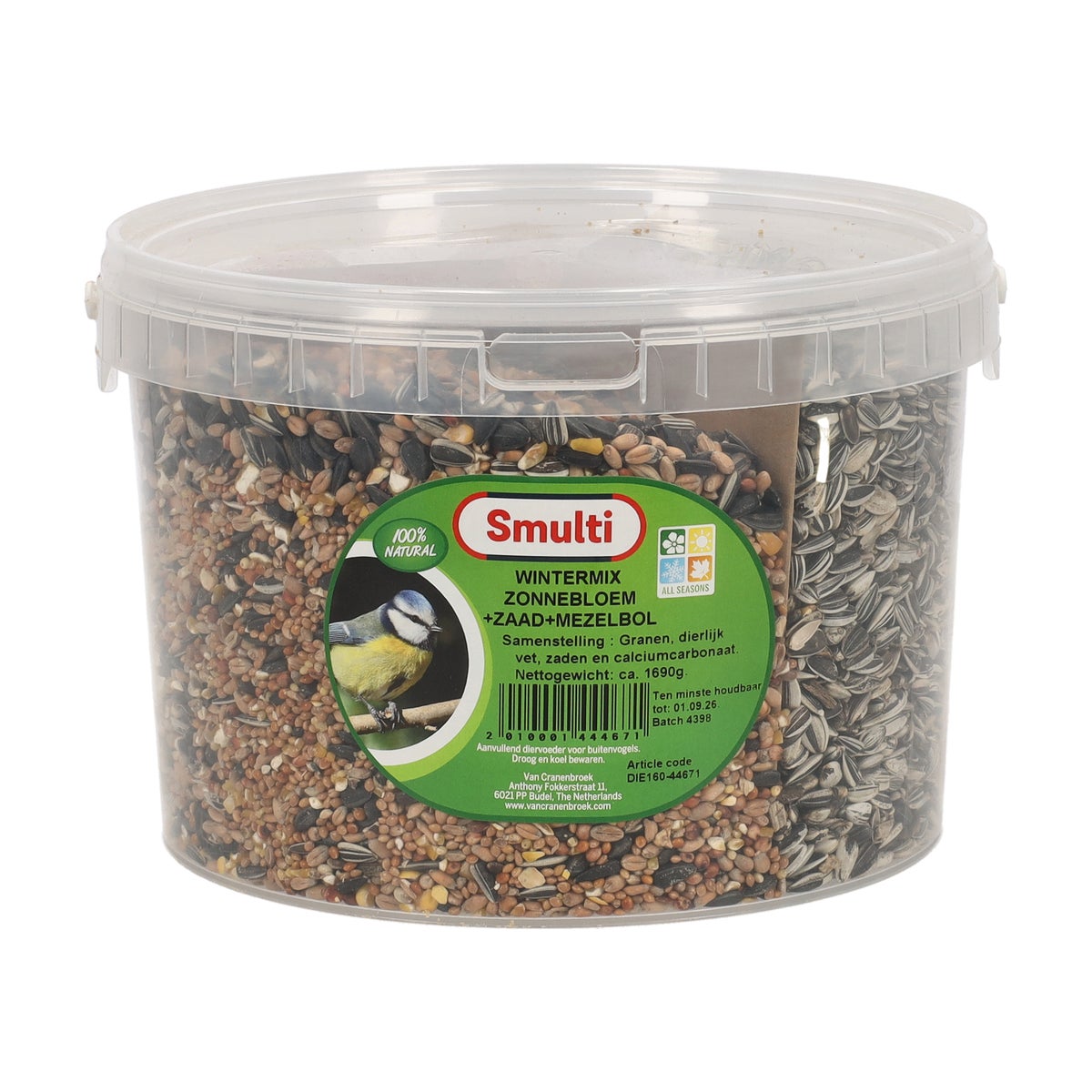 Wintermix zonnebloem met zaad, mezenbol Wintermix zonnebloem met zaad, mezenbol