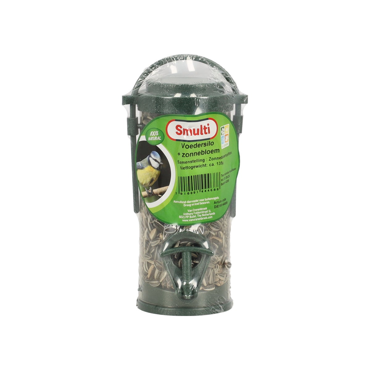 Voedersilo + zonnebloem Voedersilo + zonnebloem