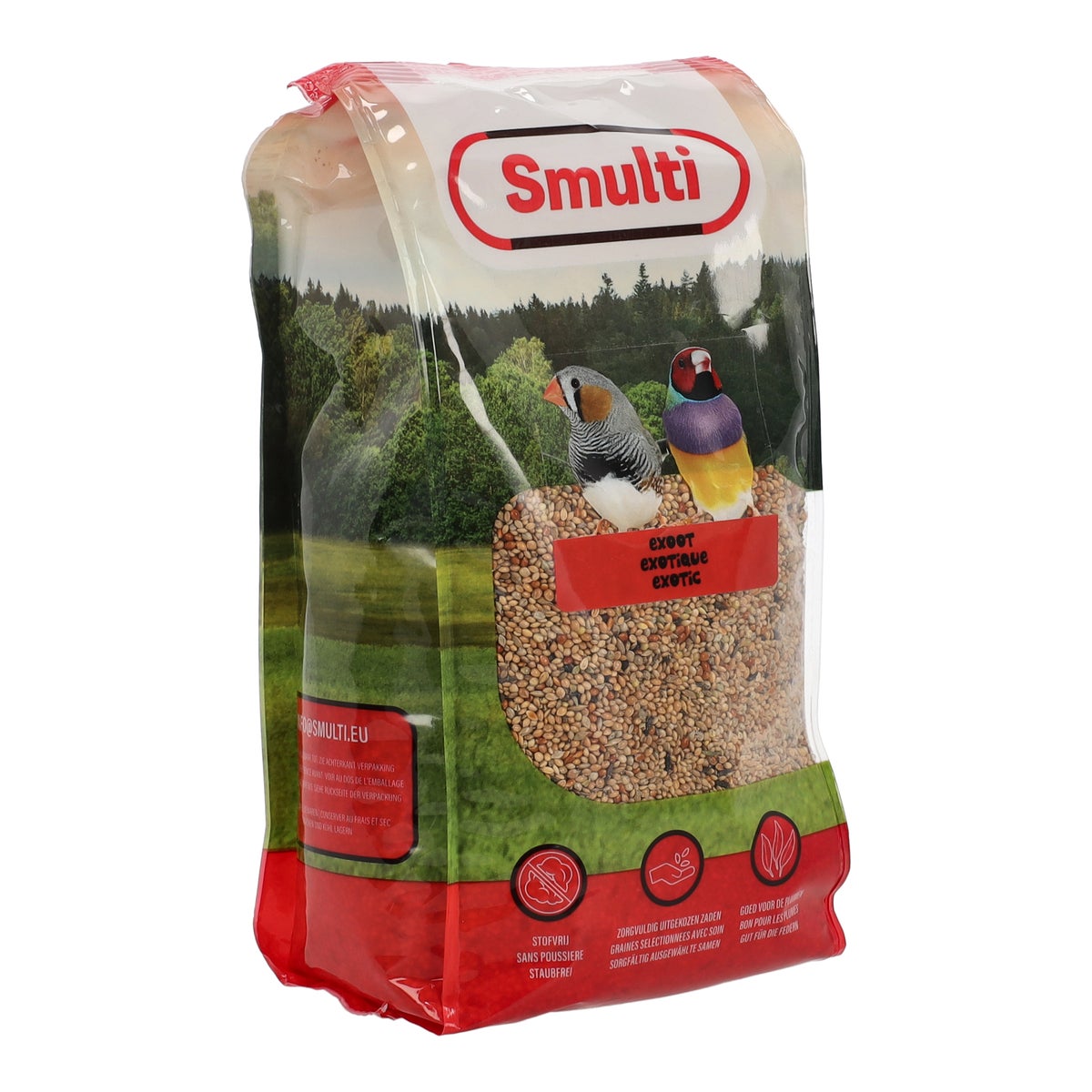 Voer vogel tropisch 1kg Smulti Voer vogel tropisch 1kg Smulti