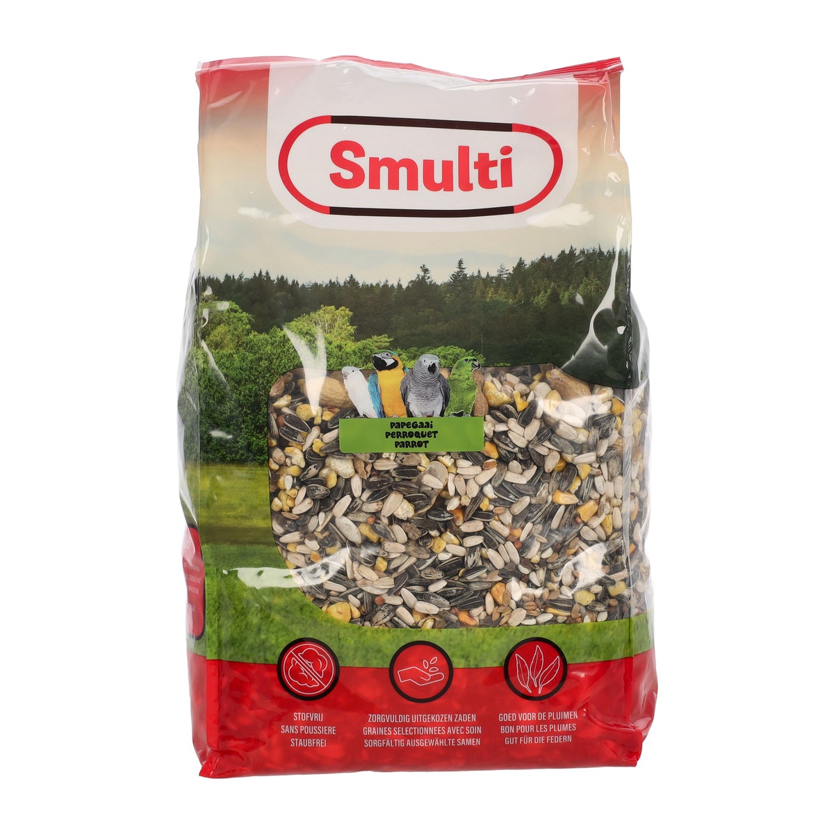 Voer vogel papegaai 3kg Smulti Voer vogel papegaai 3kg Smulti