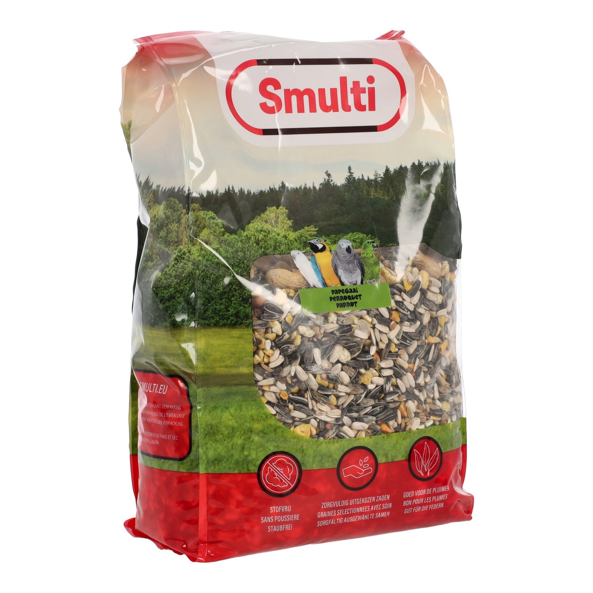 Voer vogel papegaai 3kg Smulti Voer vogel papegaai 3kg Smulti
