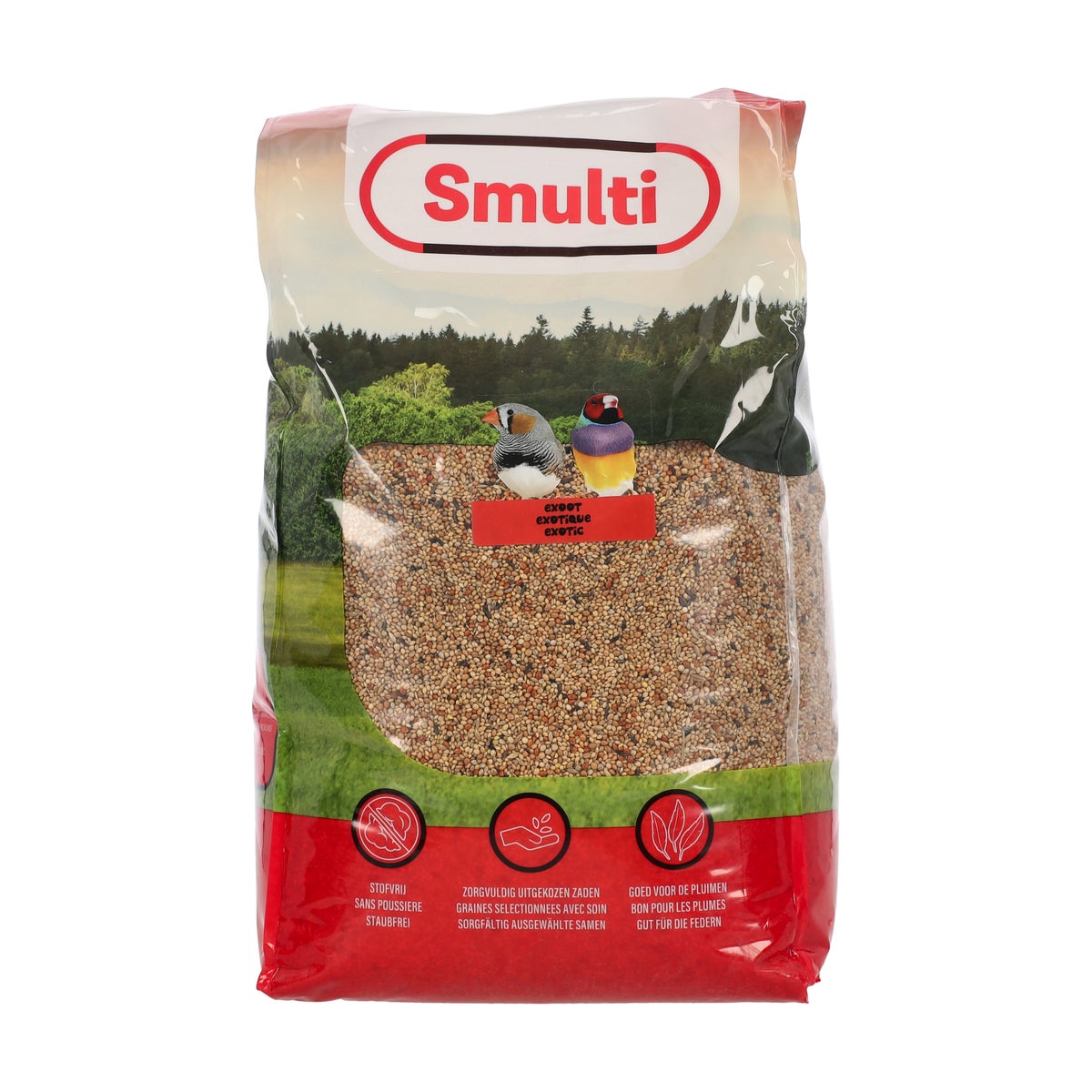 Voer vogel tropisch 5kg Smulti Voer vogel tropisch 5kg Smulti
