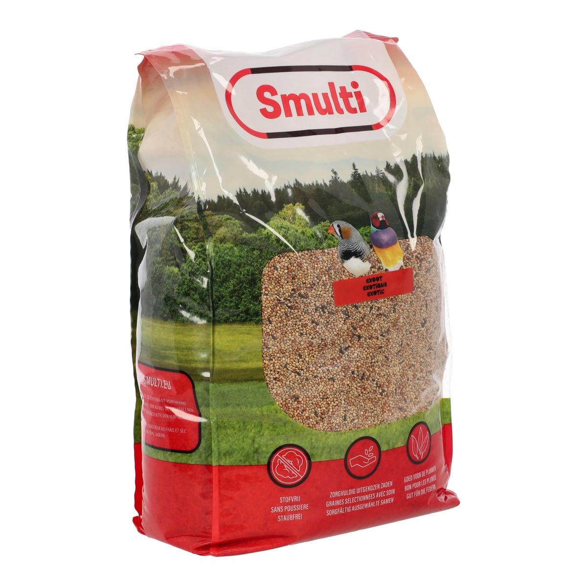 Vogelvoer tropisch 5kg Smulti Vogelvoer tropisch 5kg Smulti