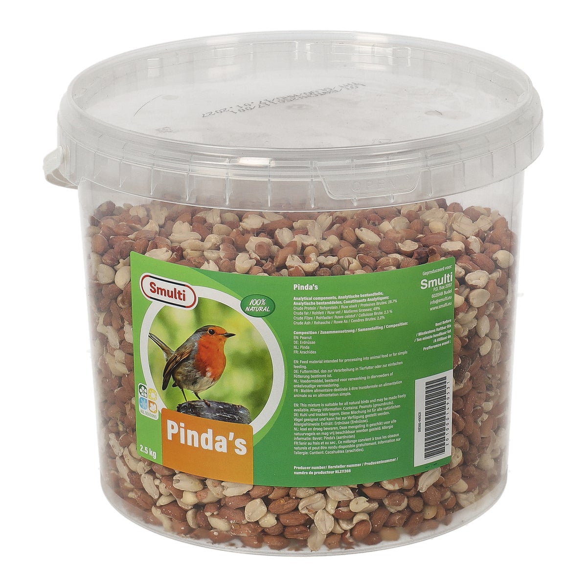 Pinda 2.5 kg Smulti Pinda 2.5 kg Smulti