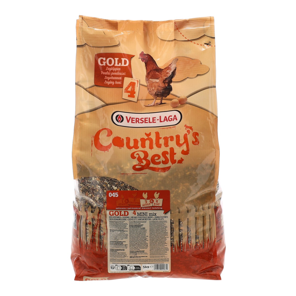 Voer pluimvee gold 4 mix mini 5 kg Voer pluimvee gold 4 mix mini 5 kg