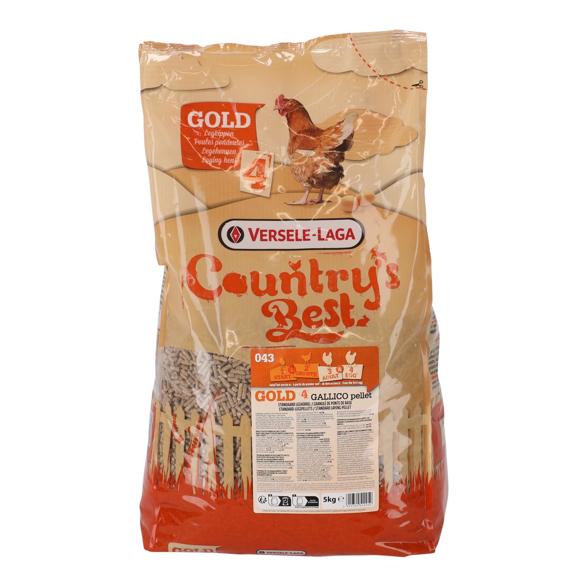 Voer pluimvee legkorrel 5 kg Country Best Voer pluimvee legkorrel 5 kg Country Best