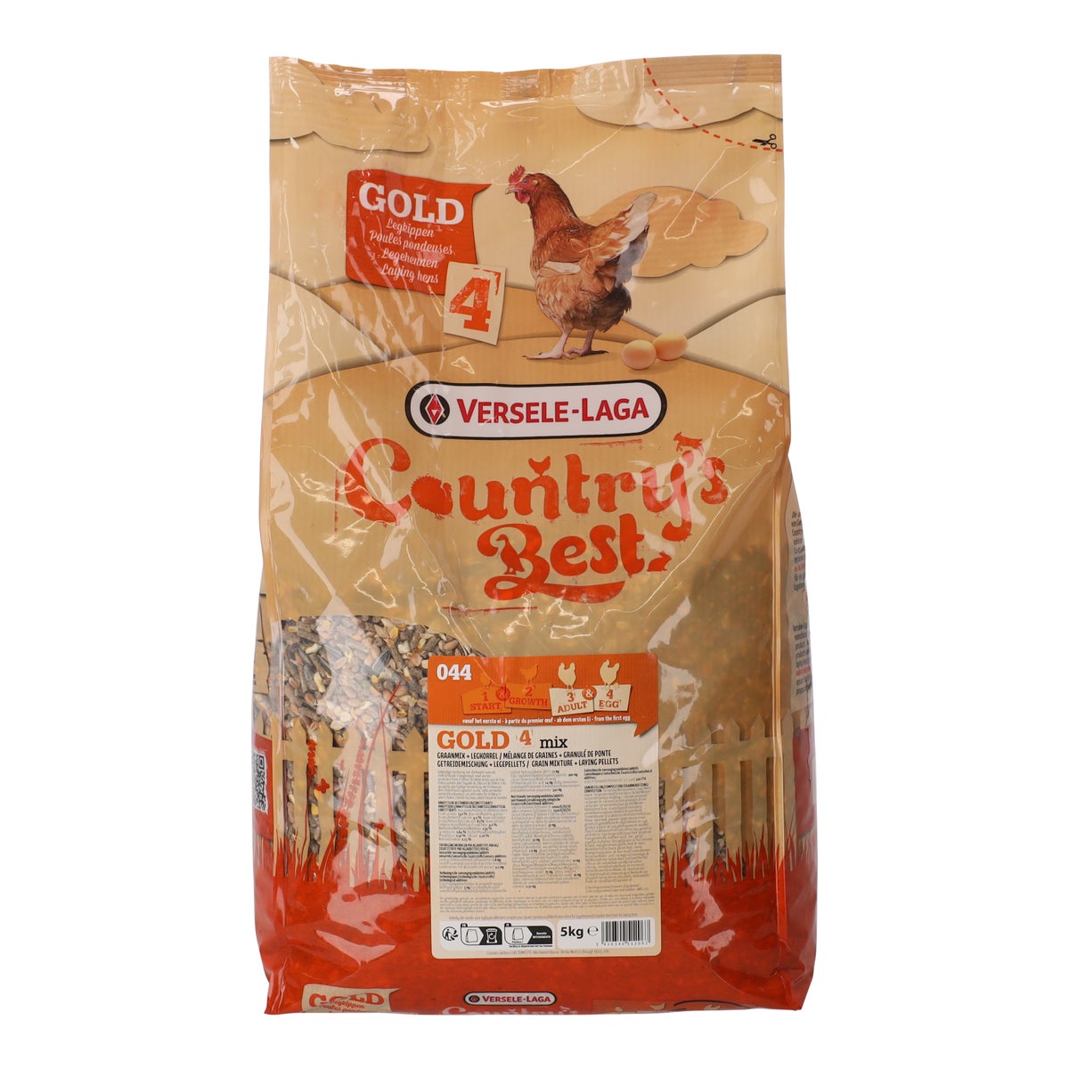 Voer pluimvee gold 4 mix 5 kg Country Best Voer pluimvee gold 4 mix 5 kg Country Best