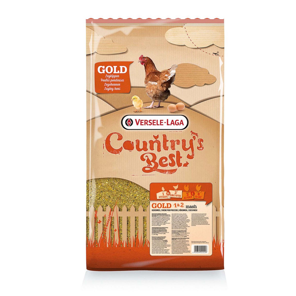 Voer pluimvee kuikenmeel 5 kg Country Voer pluimvee kuikenmeel 5 kg Country