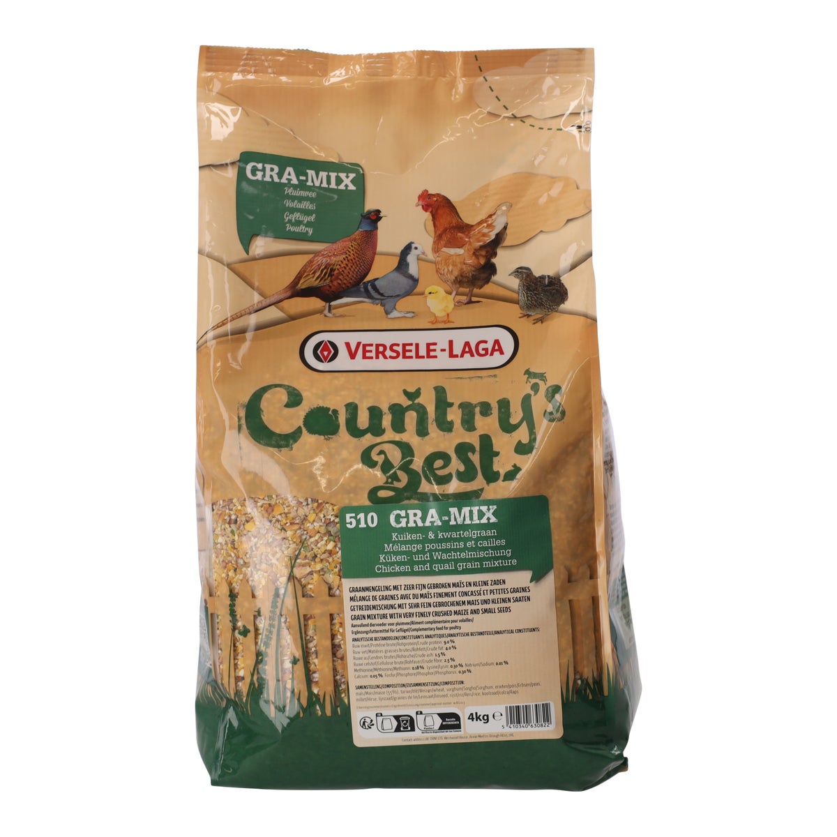 Voeder voor pluimvee, kuikens en kwartels 4 kg Voeder voor pluimvee, kuikens en kwartels 4 kg