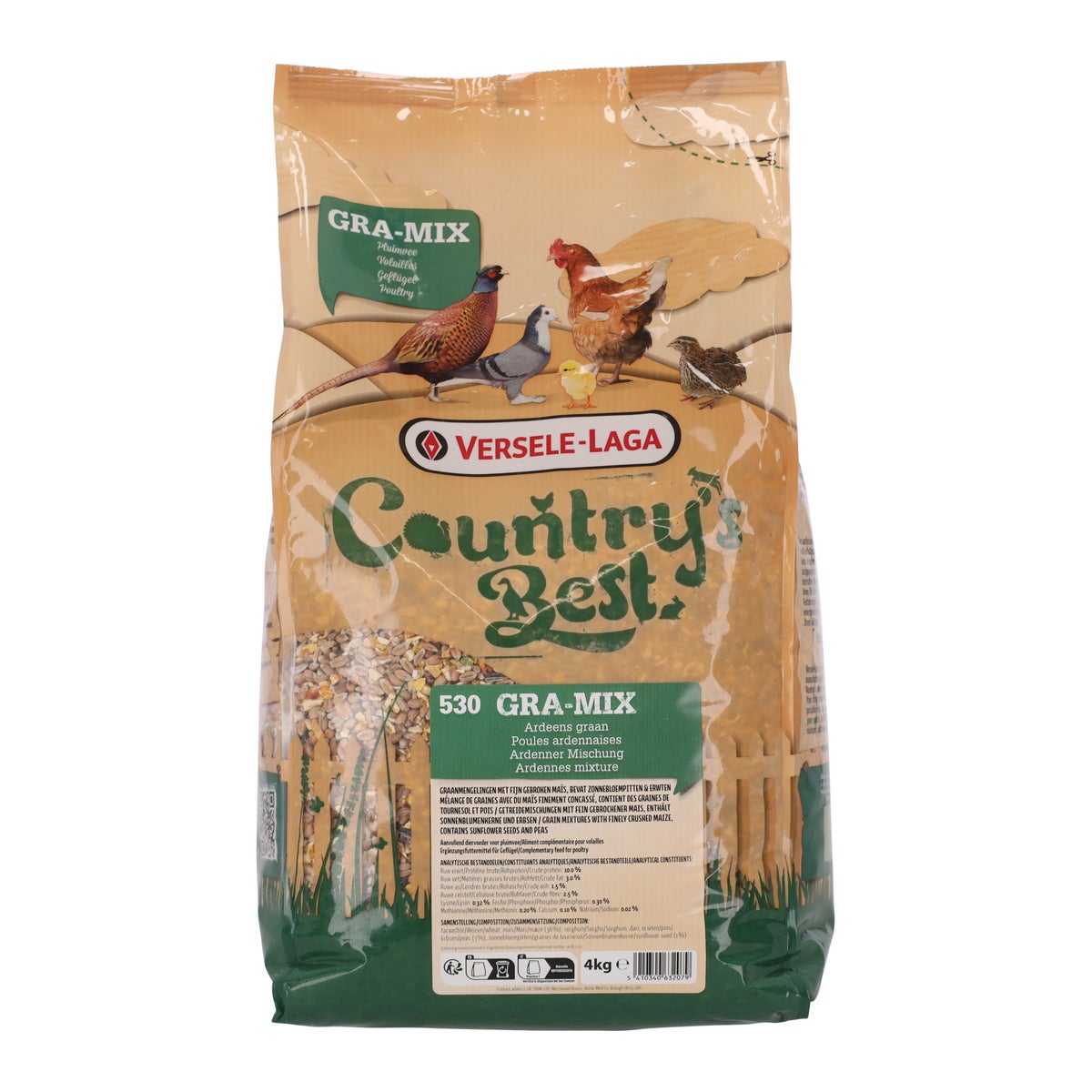 Voer voor pluimvee - Ardeens graan 4 kg Voer voor pluimvee - Ardeens graan 4 kg