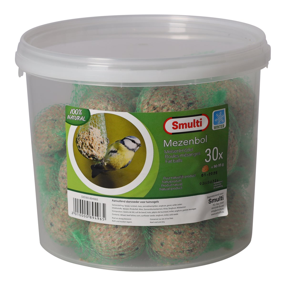 Mezenbol emmer 30st Smulti Mezenbol emmer 30st Smulti