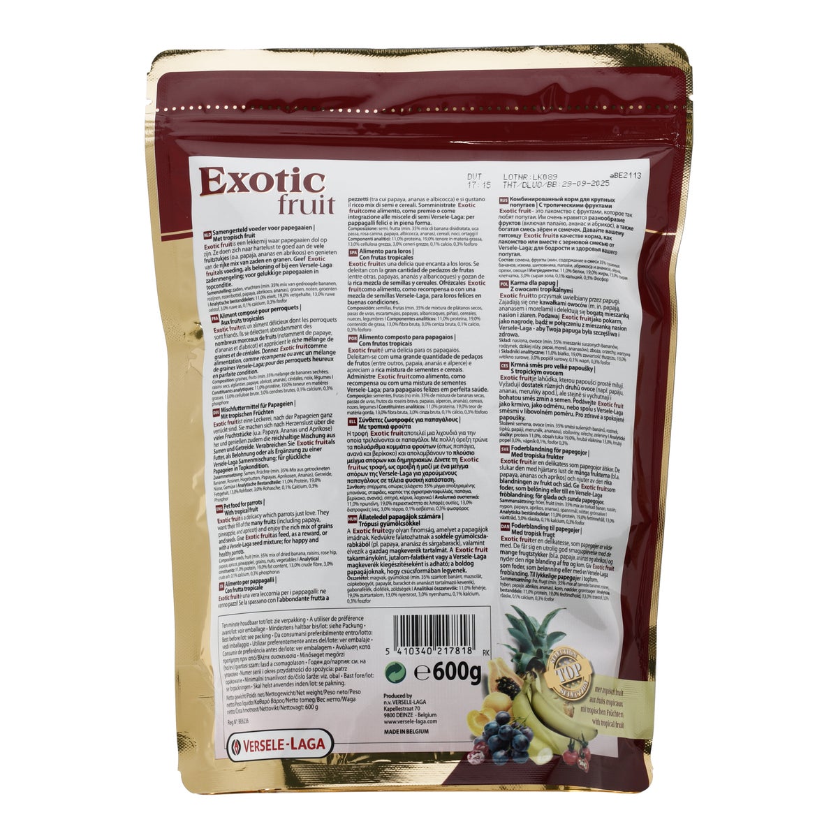 Snack exotisch fruit mix 0.6kg Snack exotisch fruit mix 0.6kg