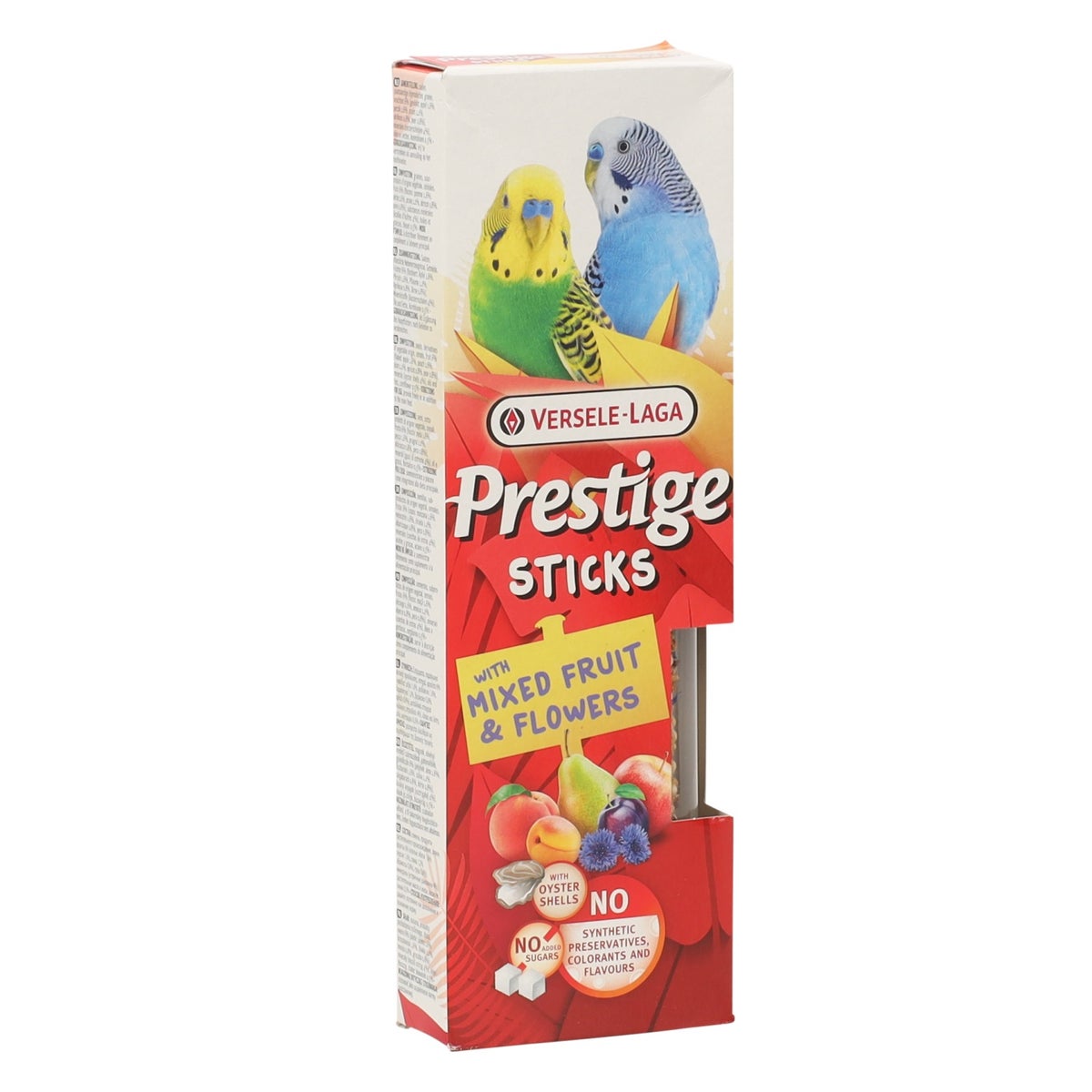 Stick parkiet gemengd fruit en bloemen 2 stuks Stick parkiet gemengd fruit en bloemen 2 stuks
