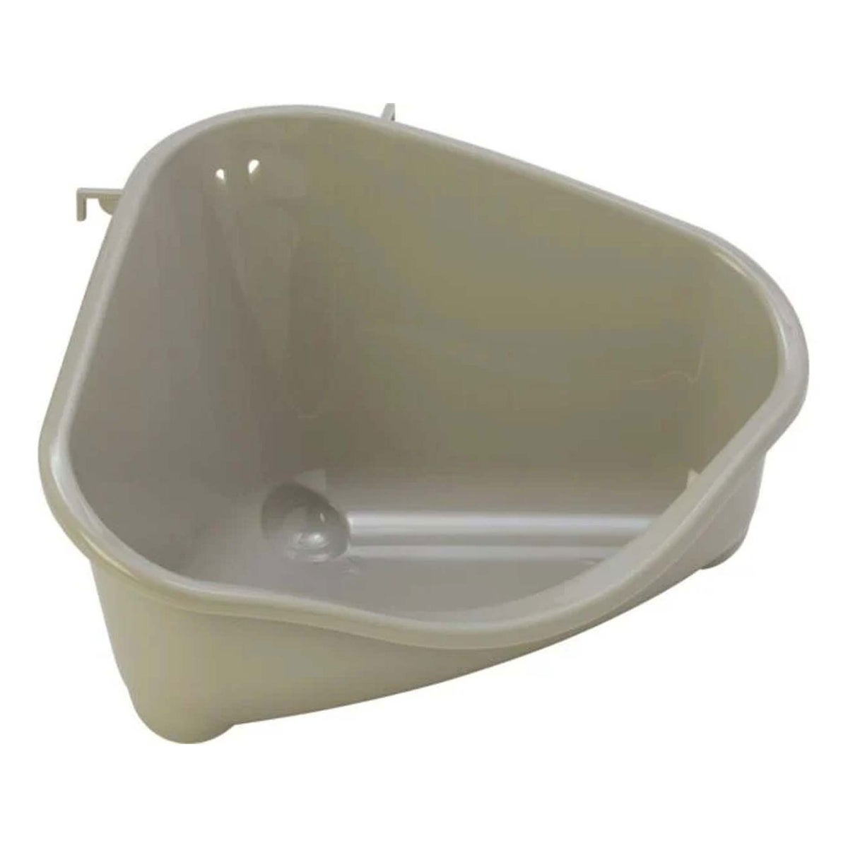 Knaagdiertoilet hoek medium warmgrijs Knaagdiertoilet hoek medium warmgrijs