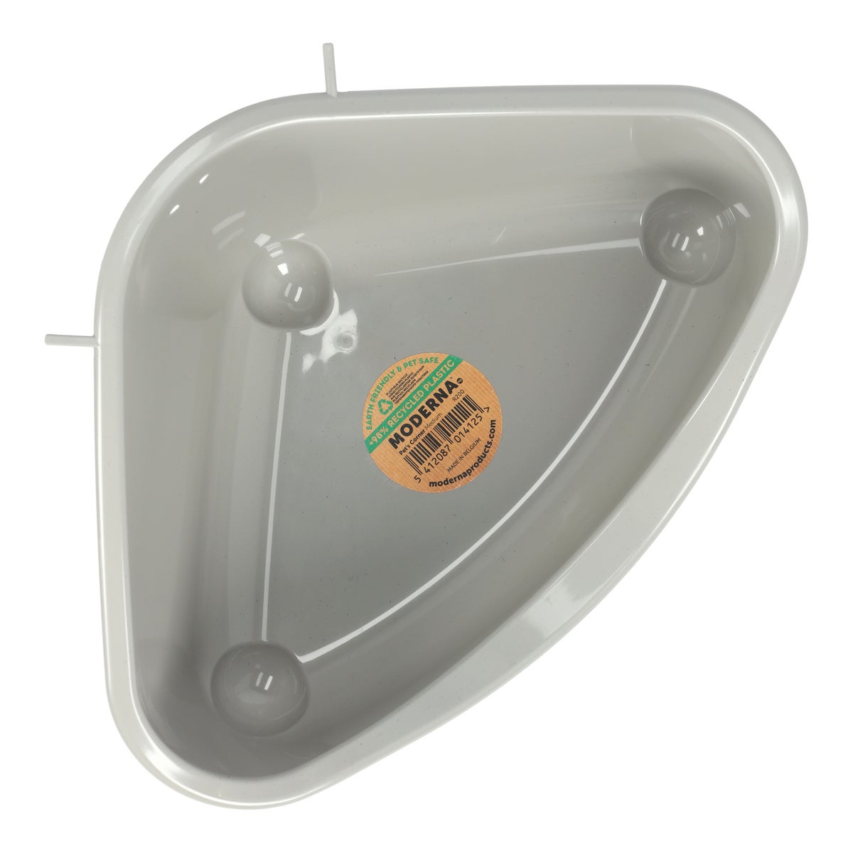 Knaagdiertoilet hoek medium warmgrijs Knaagdiertoilet hoek medium warmgrijs