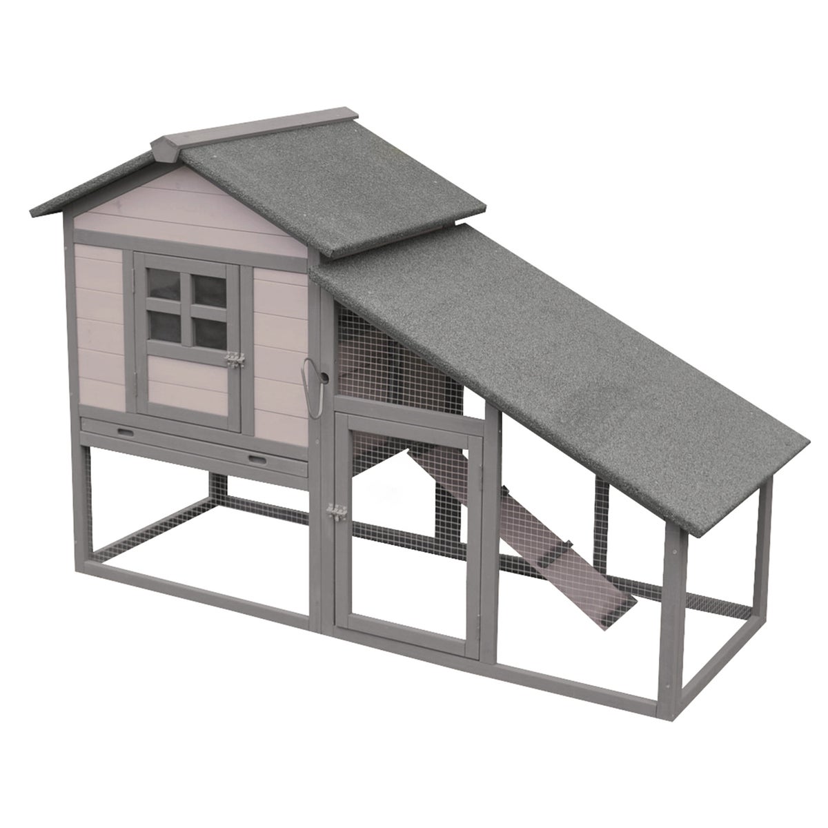 Konijnenhok met ren quincy cottage 151cm Konijnenhok met ren quincy cottage 151cm