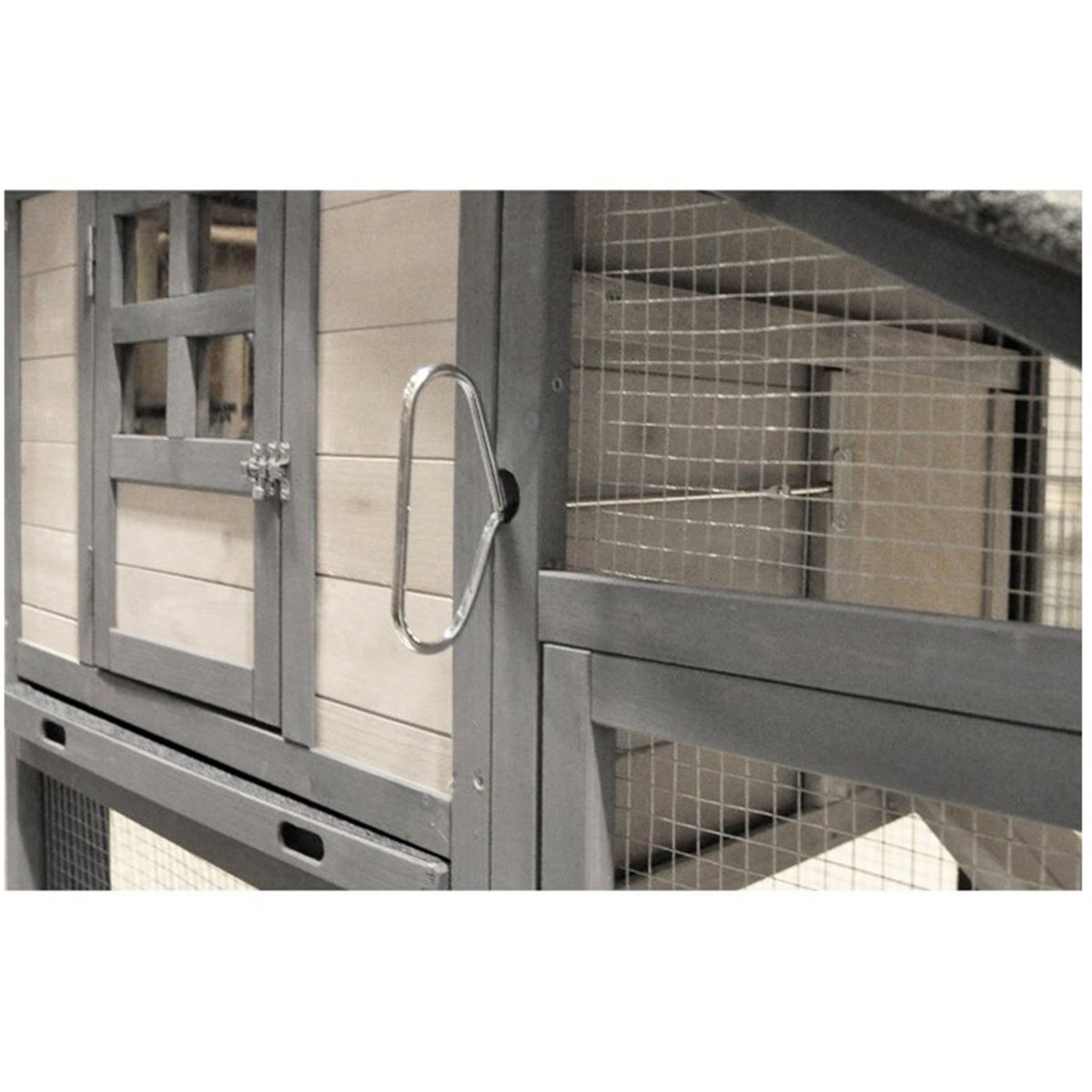 Konijnenhok met ren quincy cottage 151cm Konijnenhok met ren quincy cottage 151cm