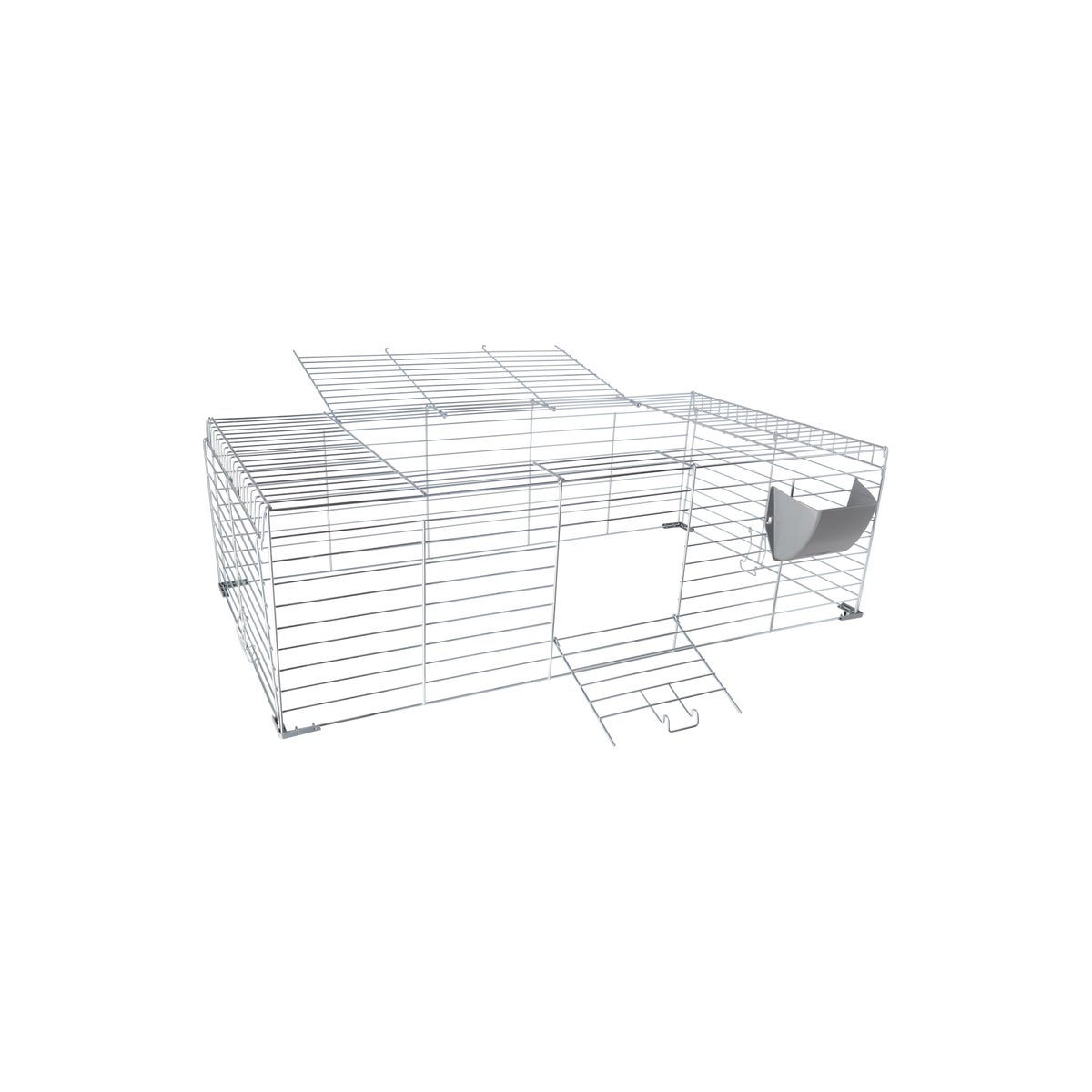 Konijnenkooi Rabbit 120 grijs Konijnenkooi Rabbit 120 grijs